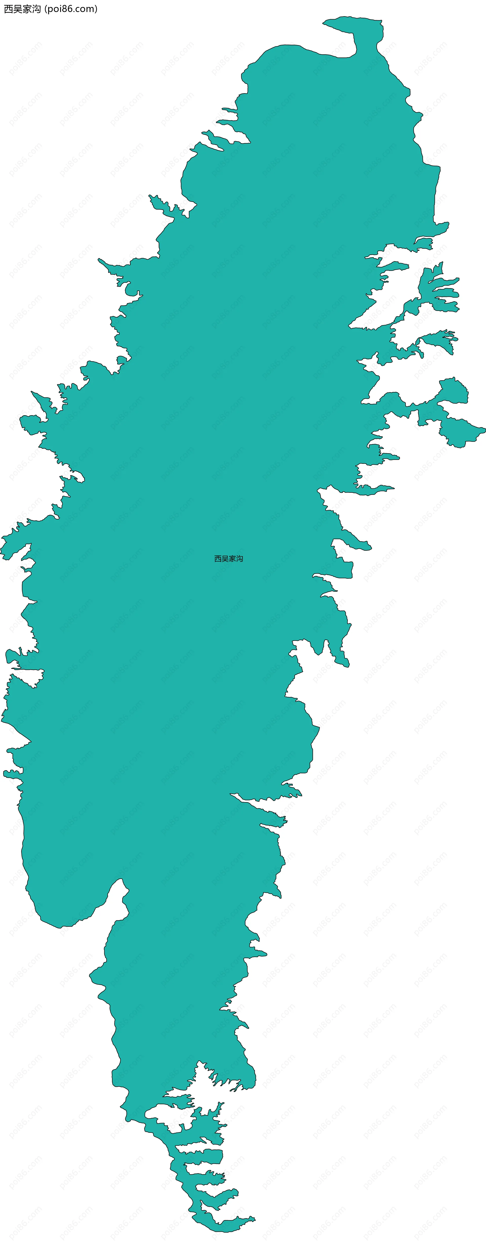 西吴家沟边界地图