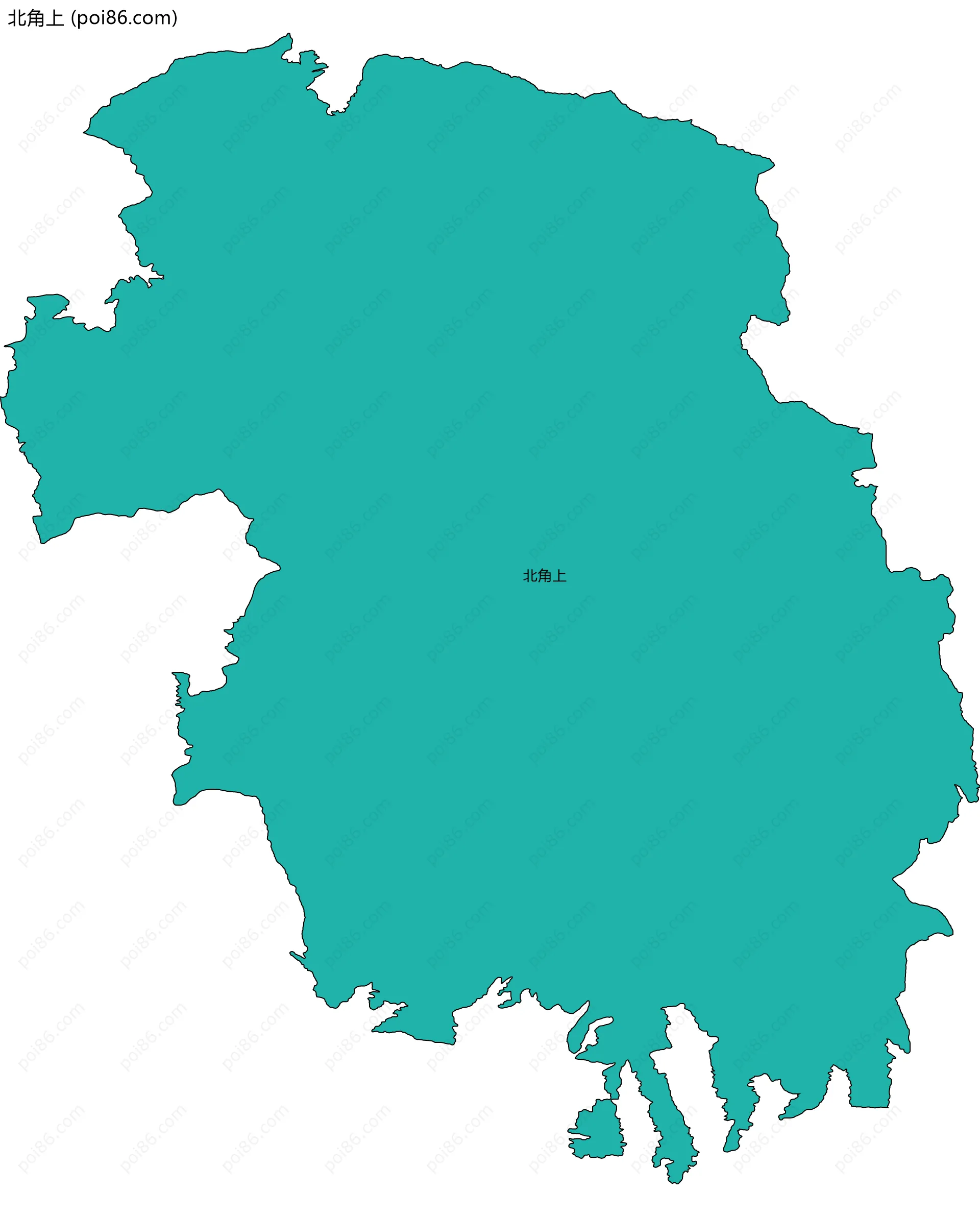北角上边界地图