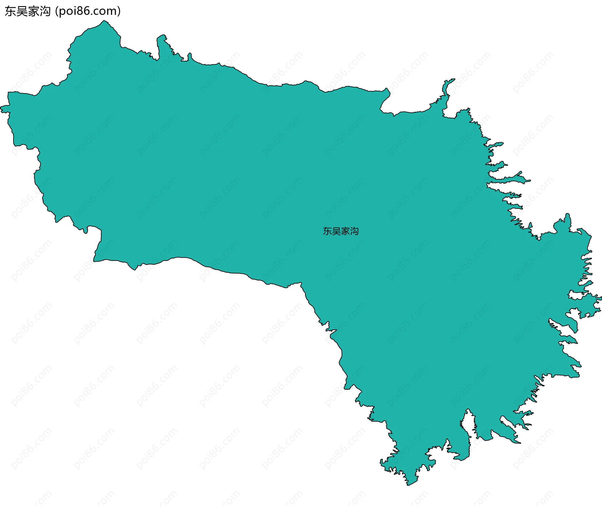 东吴家沟边界地图