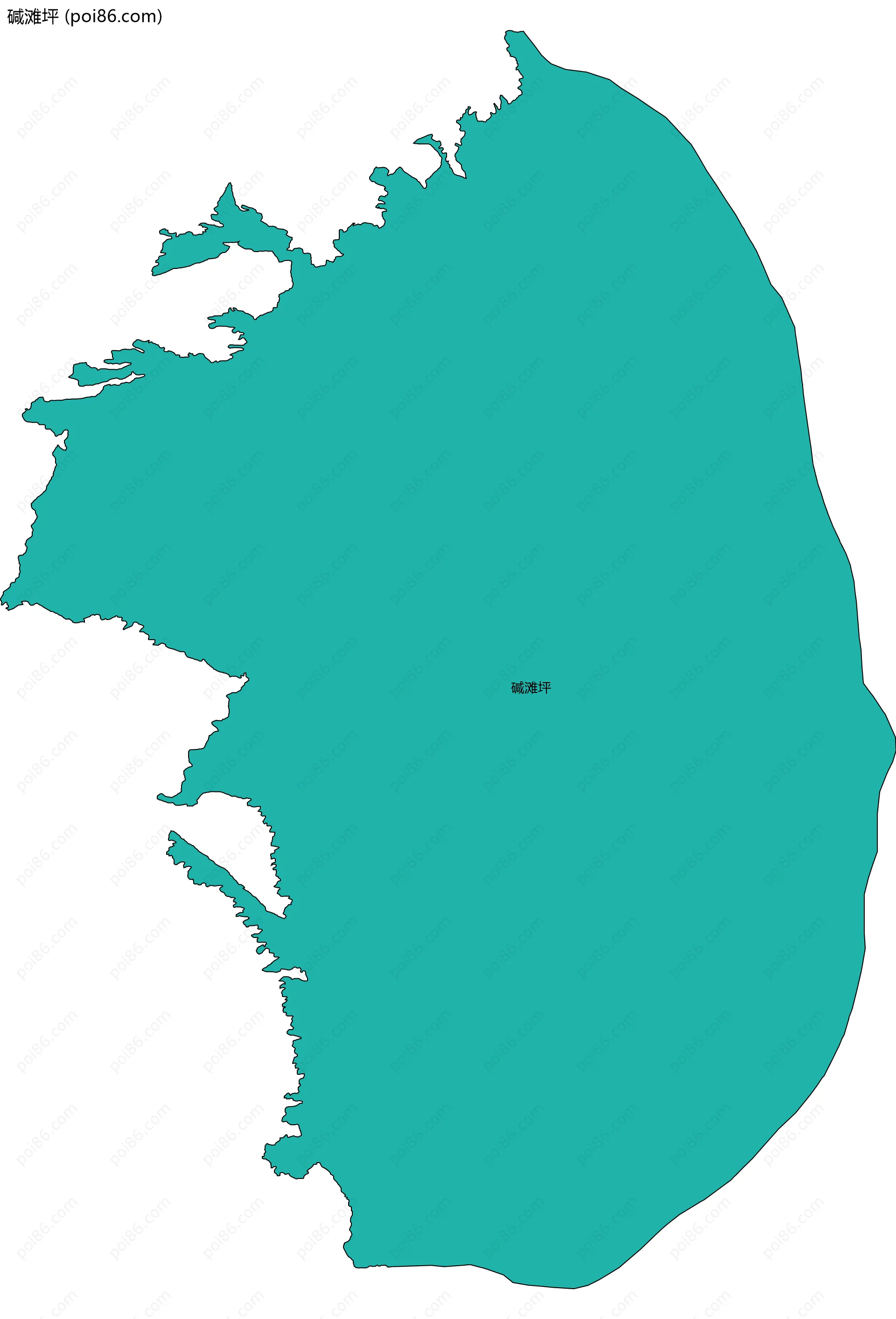 碱滩坪边界地图