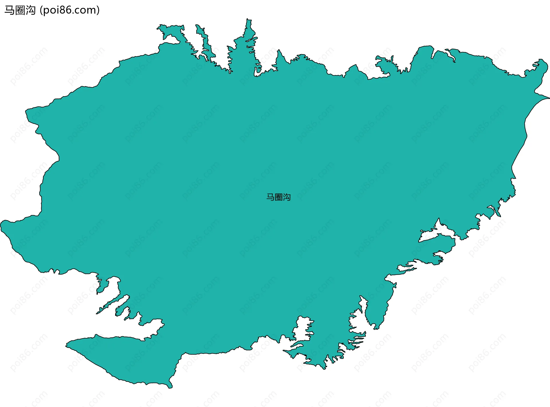 马圈沟边界地图