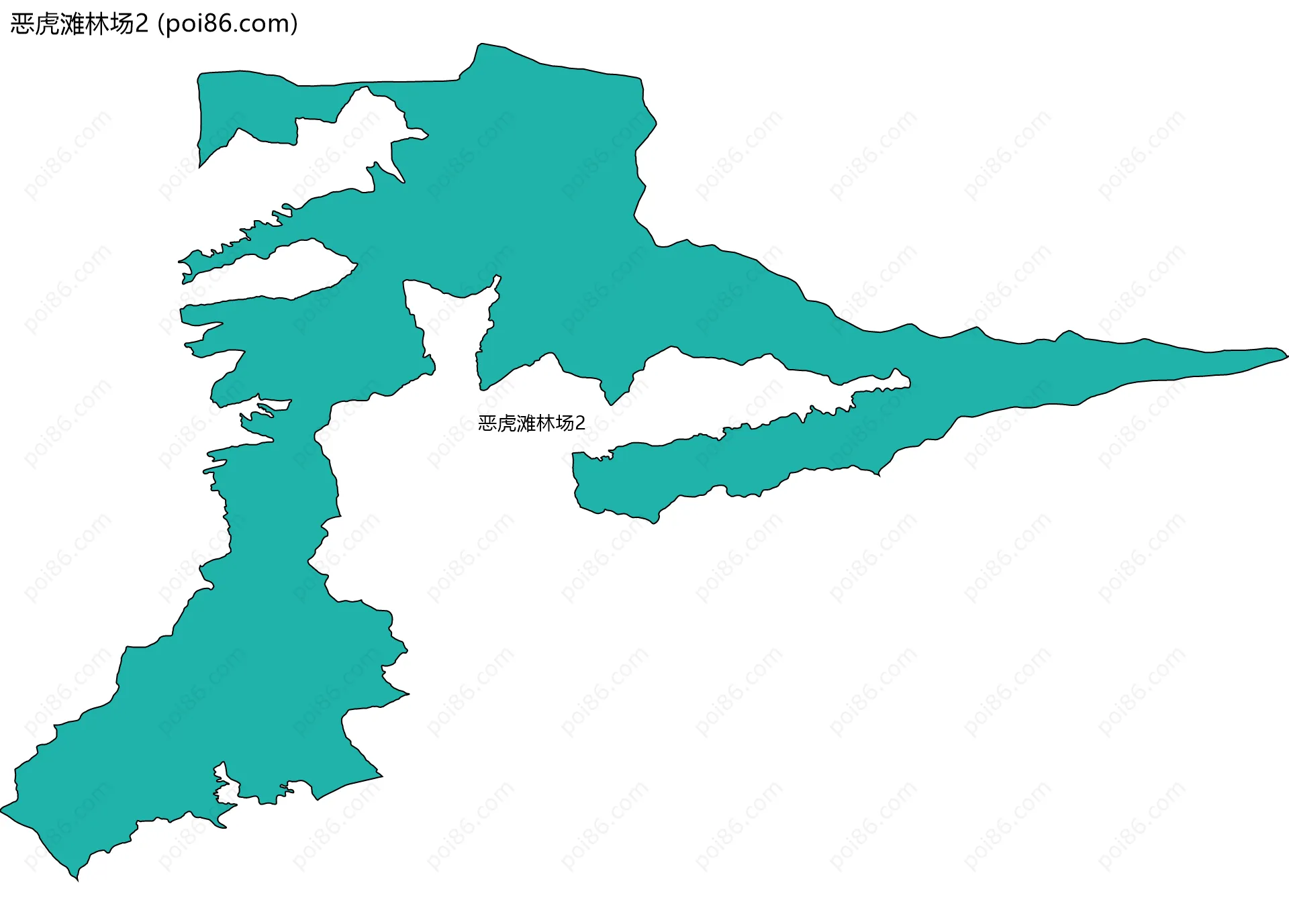恶虎滩林场2边界地图