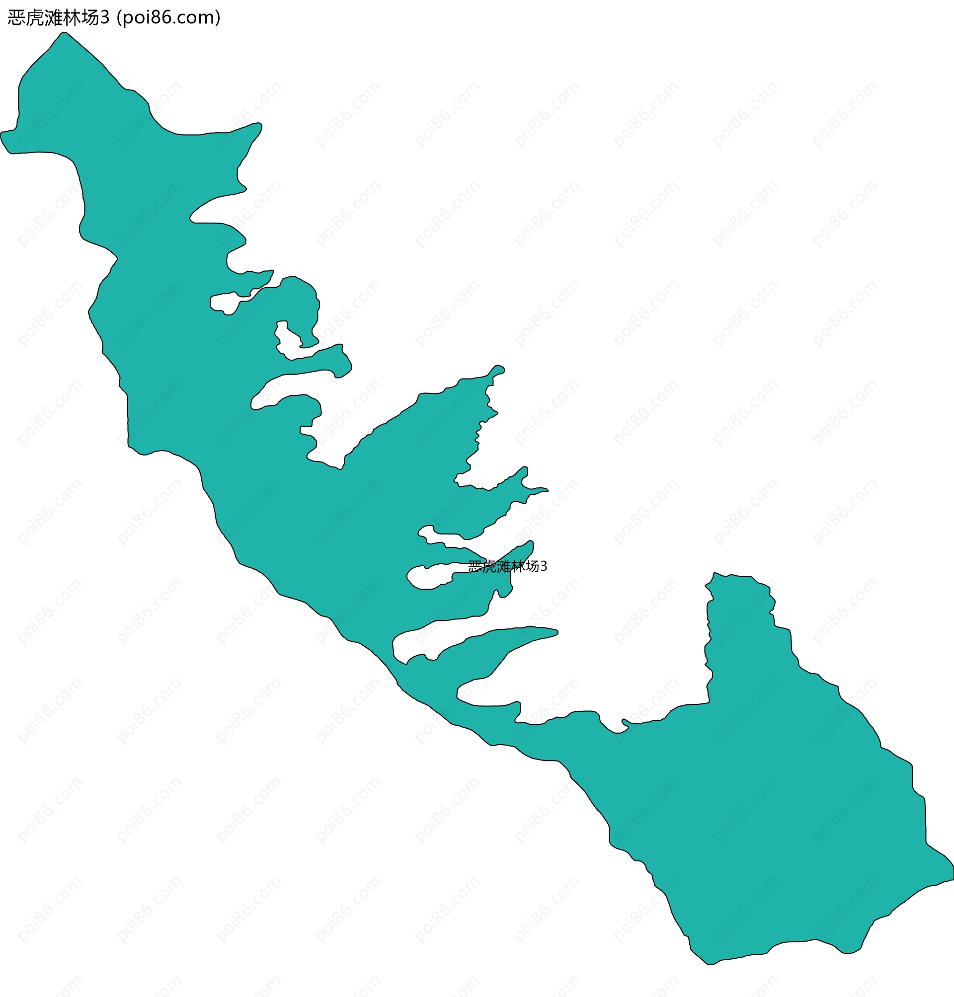 恶虎滩林场3边界地图