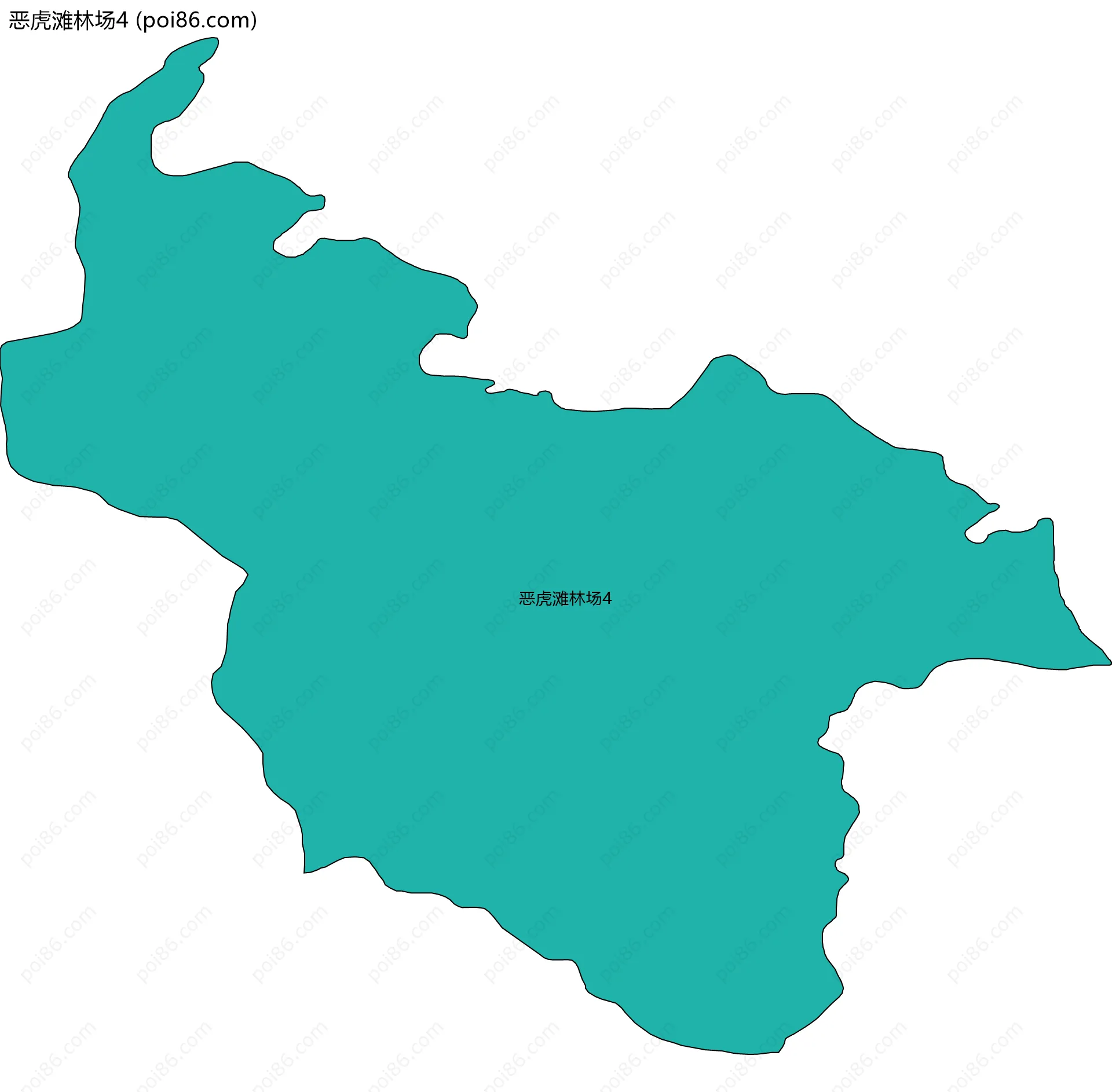 恶虎滩林场4边界地图