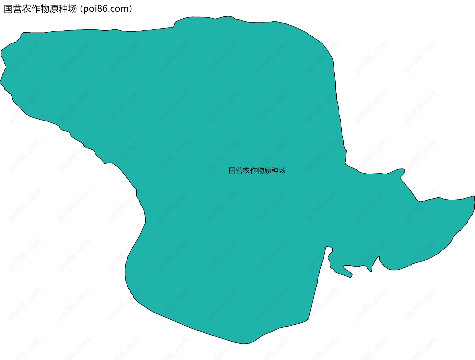 国营农作物原种场边界地图