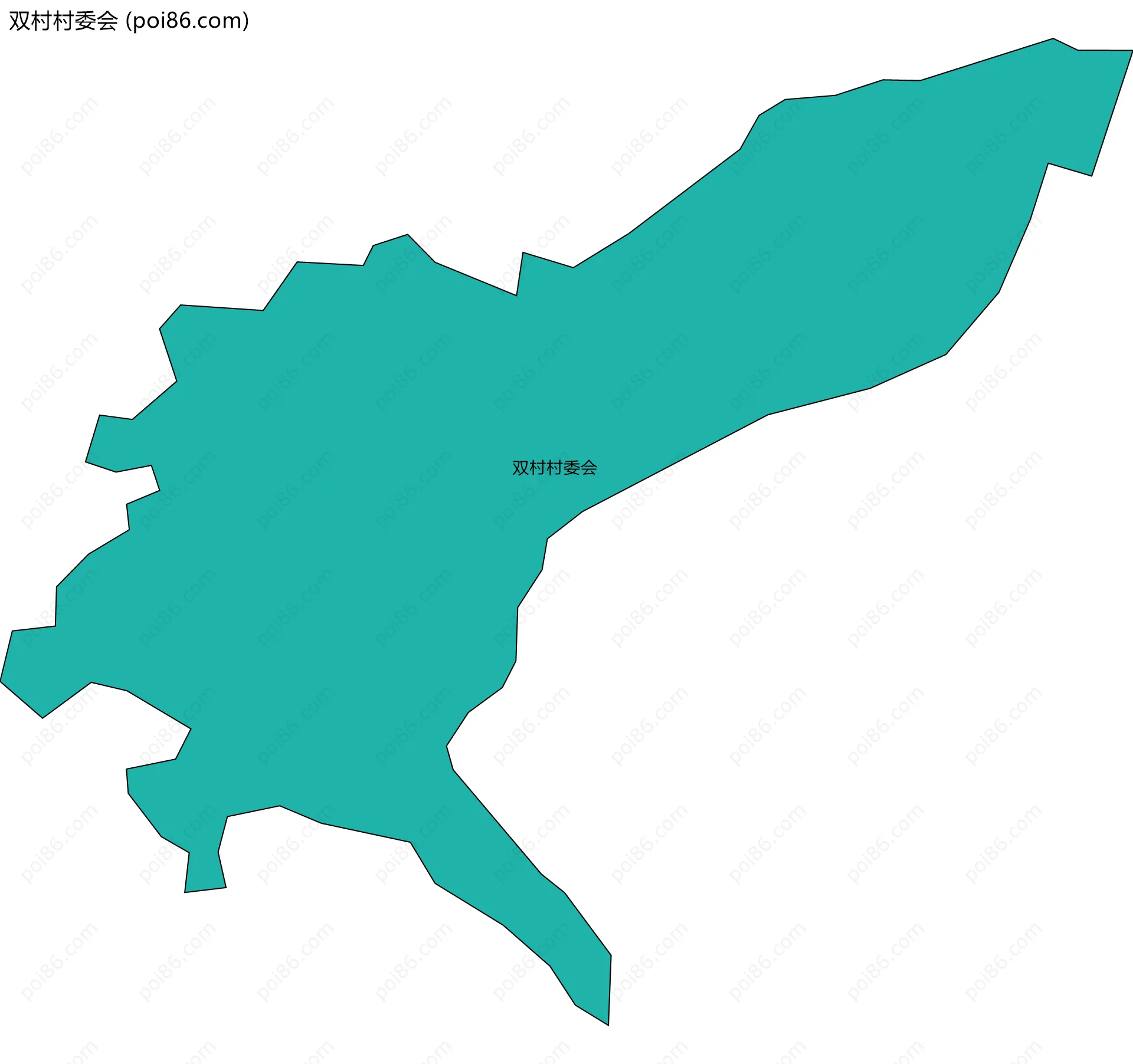 双村村委会边界地图