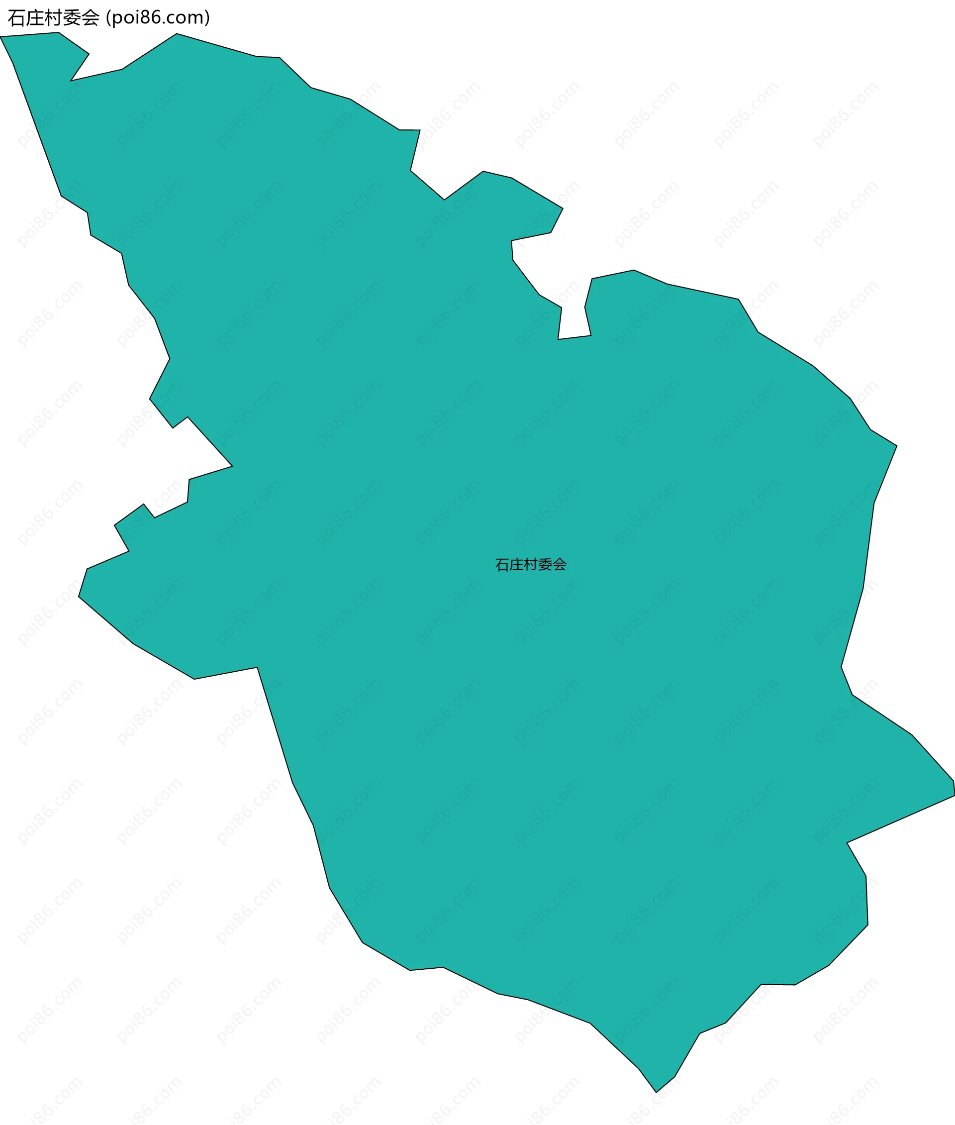 石庄村委会边界地图