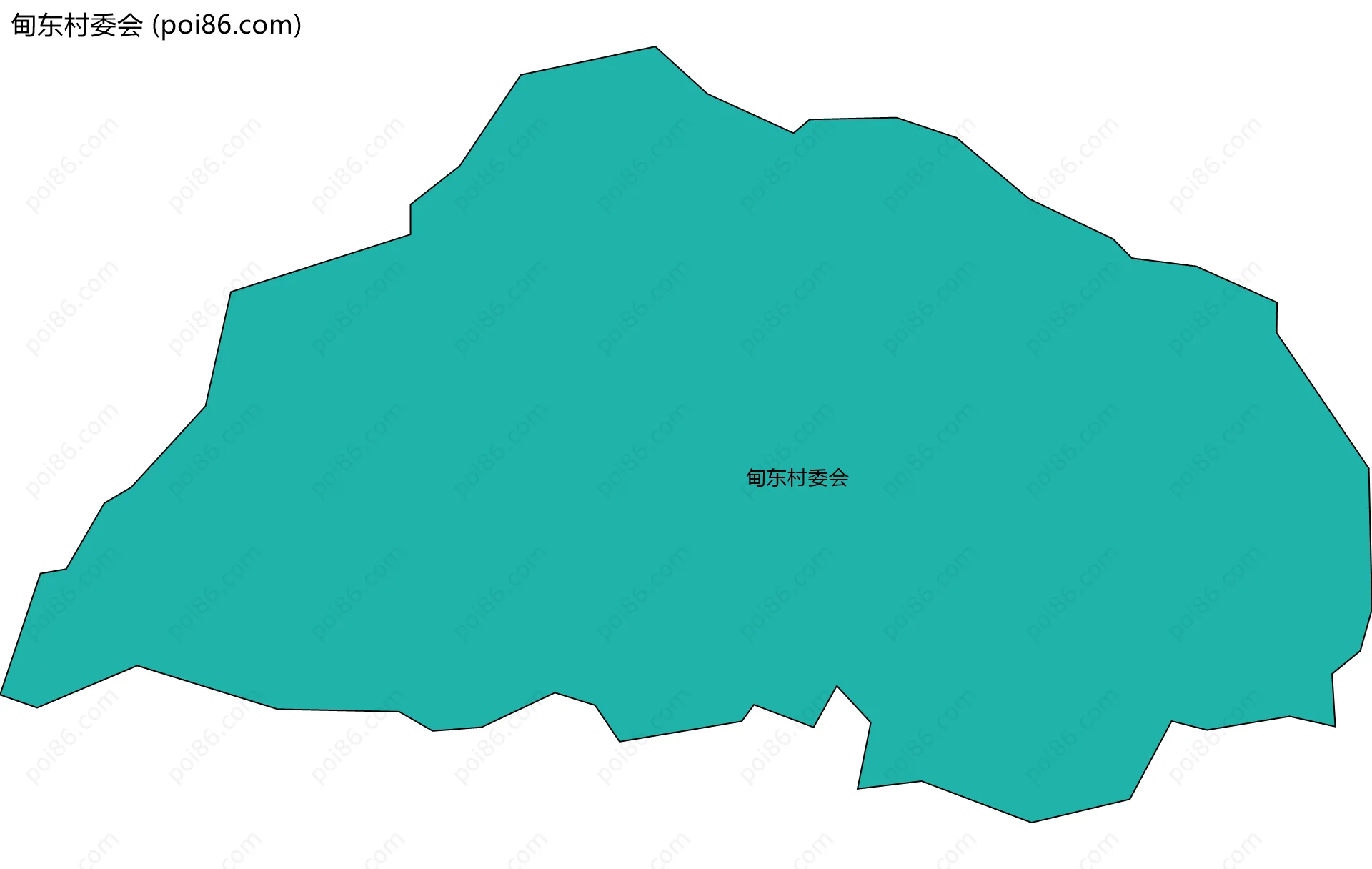 甸东村委会边界地图