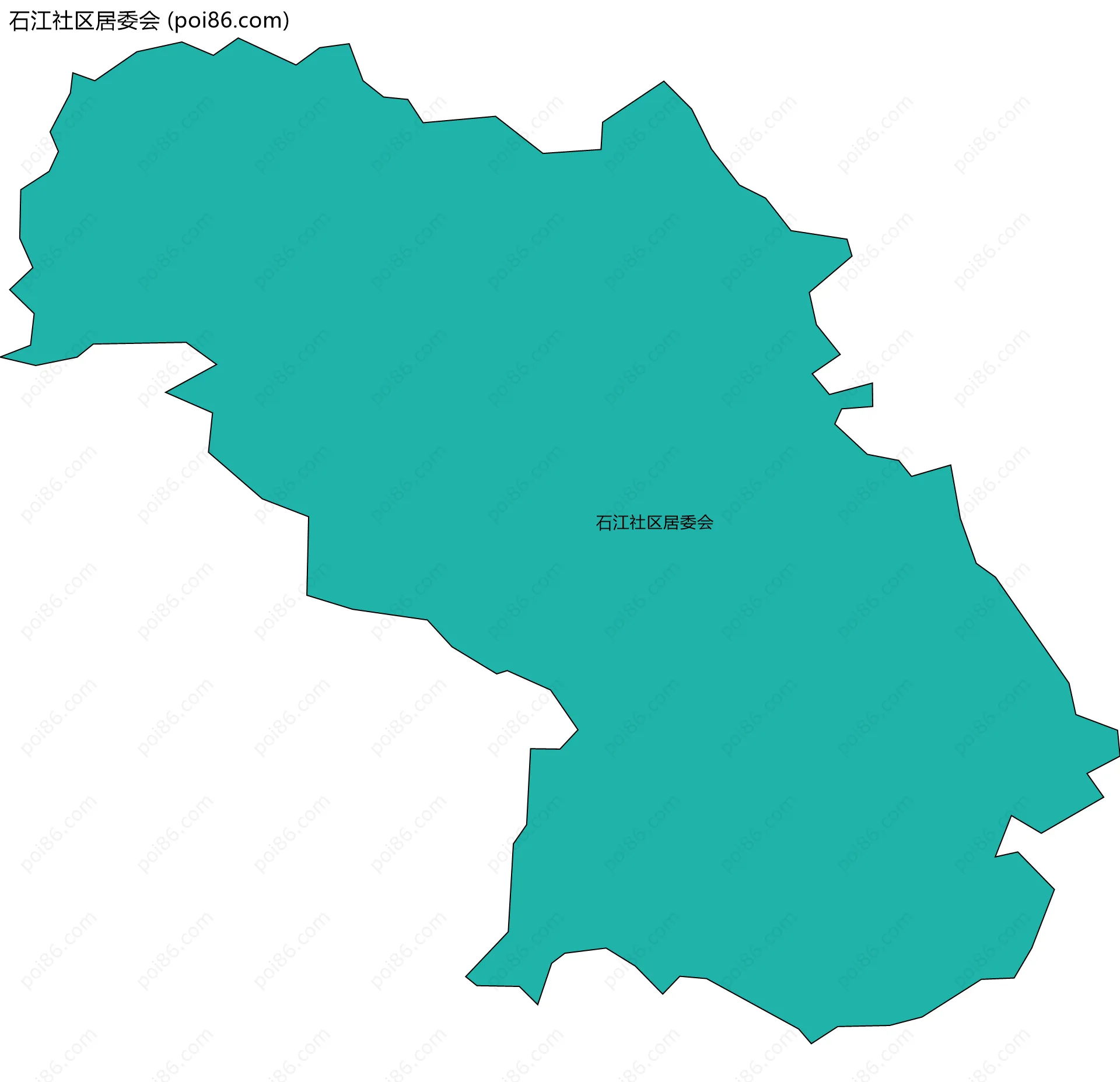 石江社区居委会边界地图