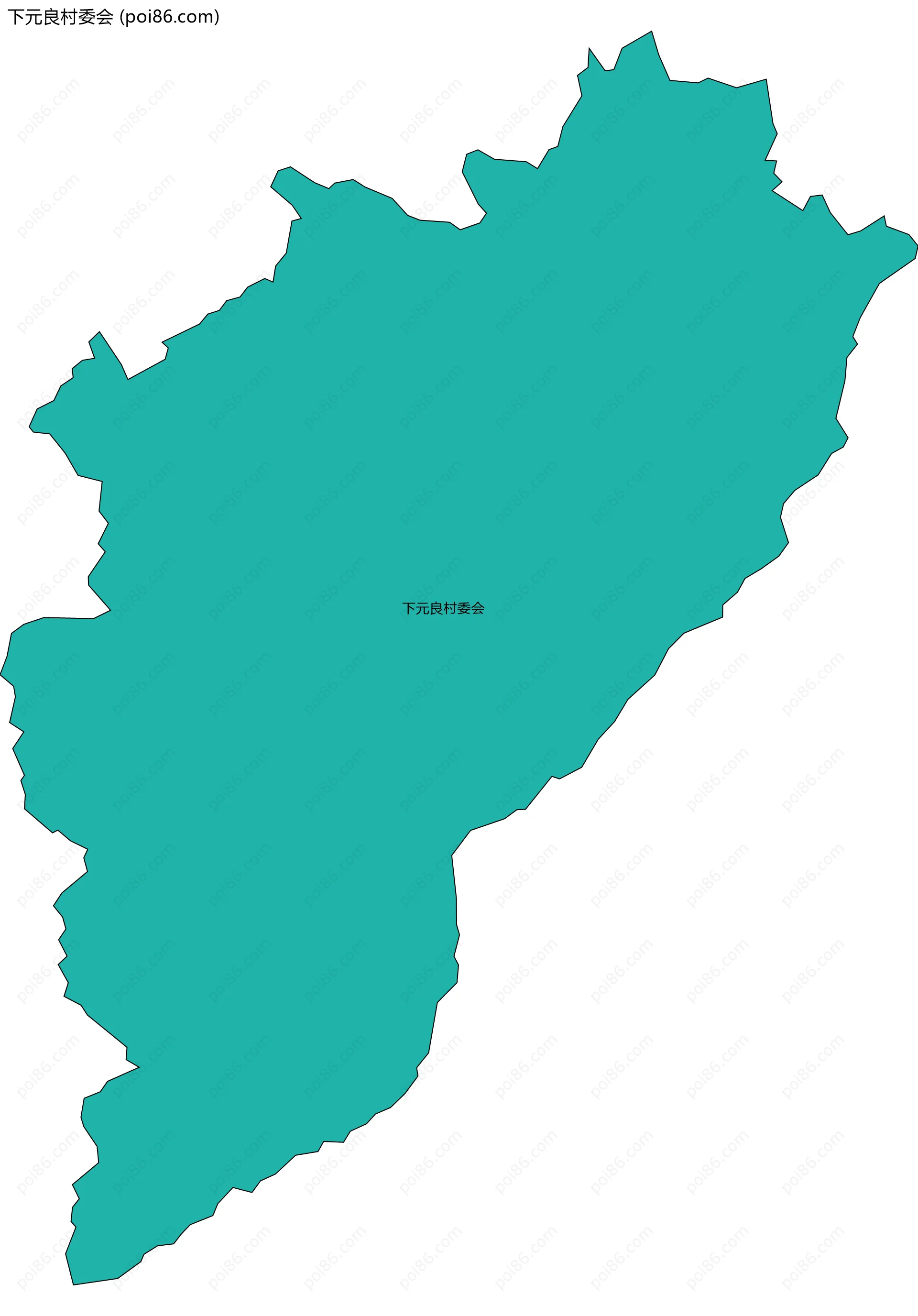 下元良村委会边界地图