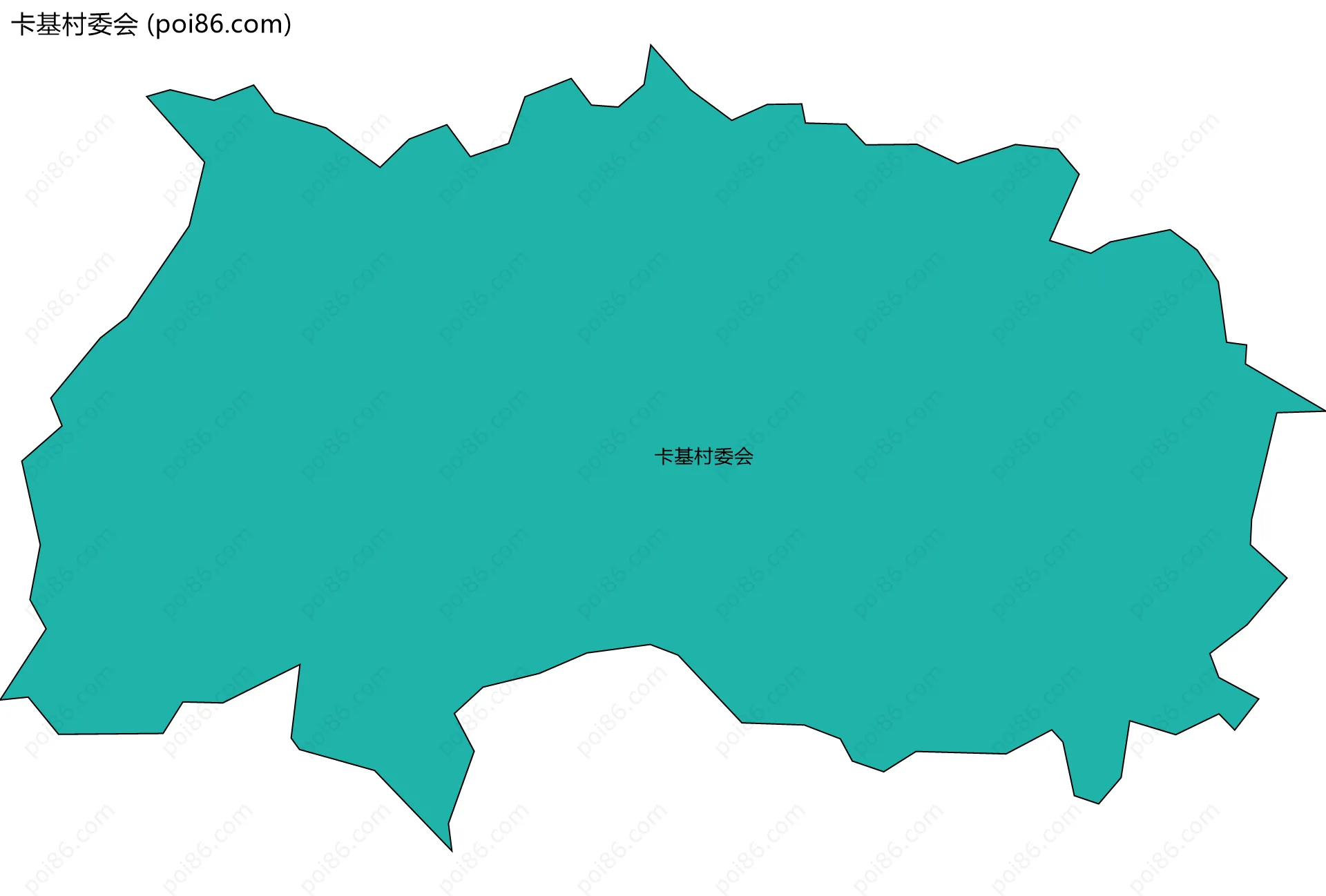 卡基村委会边界地图