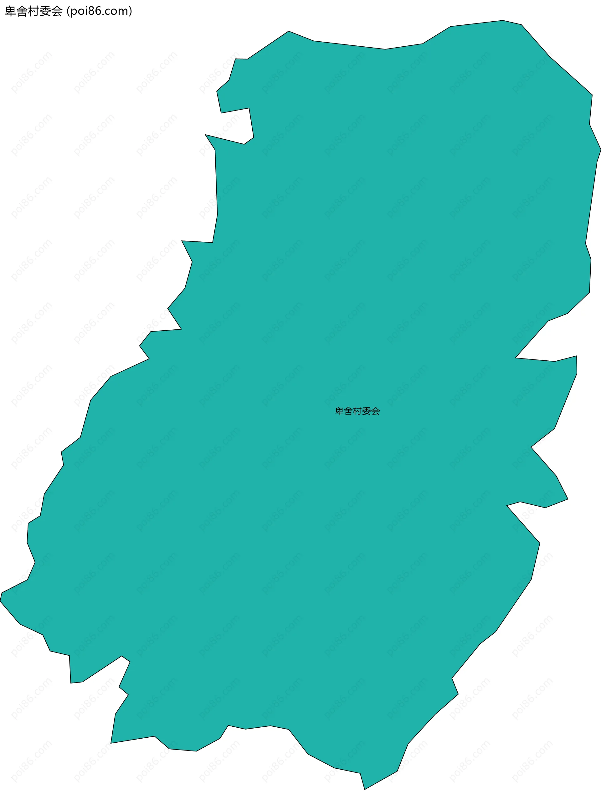 卑舍村委会边界地图