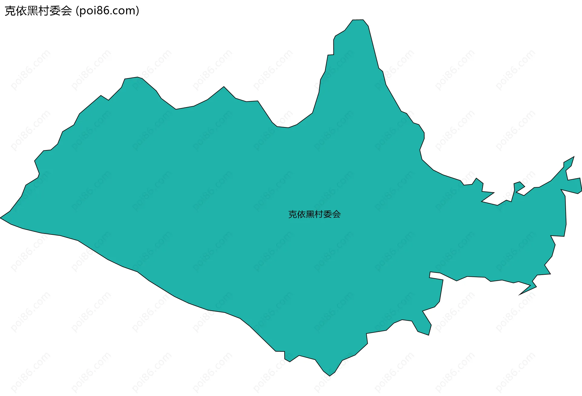 克依黑村委会边界地图