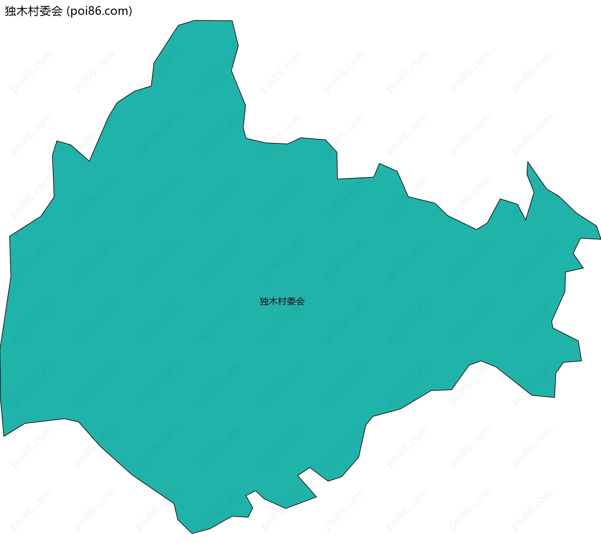 独木村委会边界地图