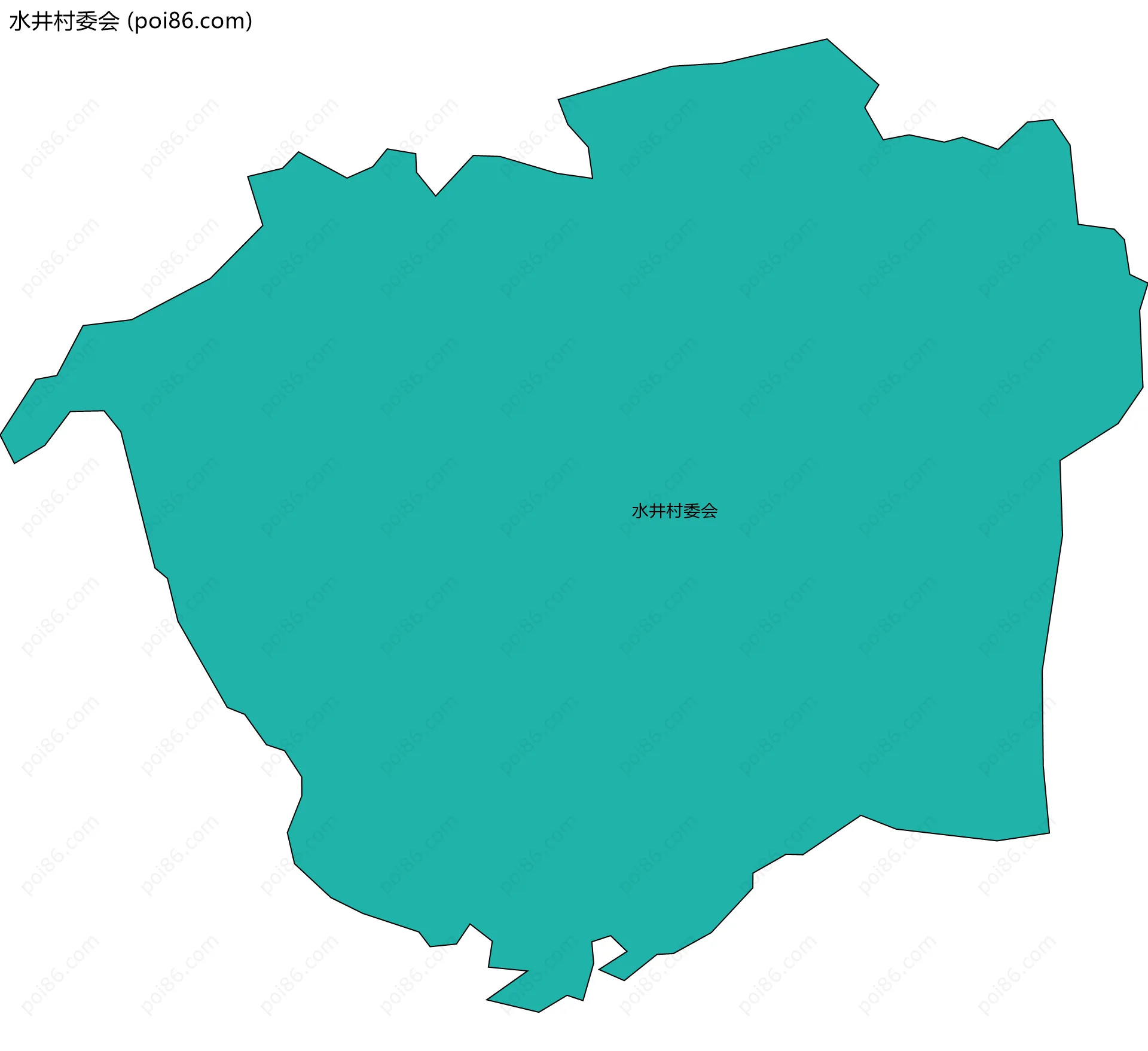 水井村委会边界地图