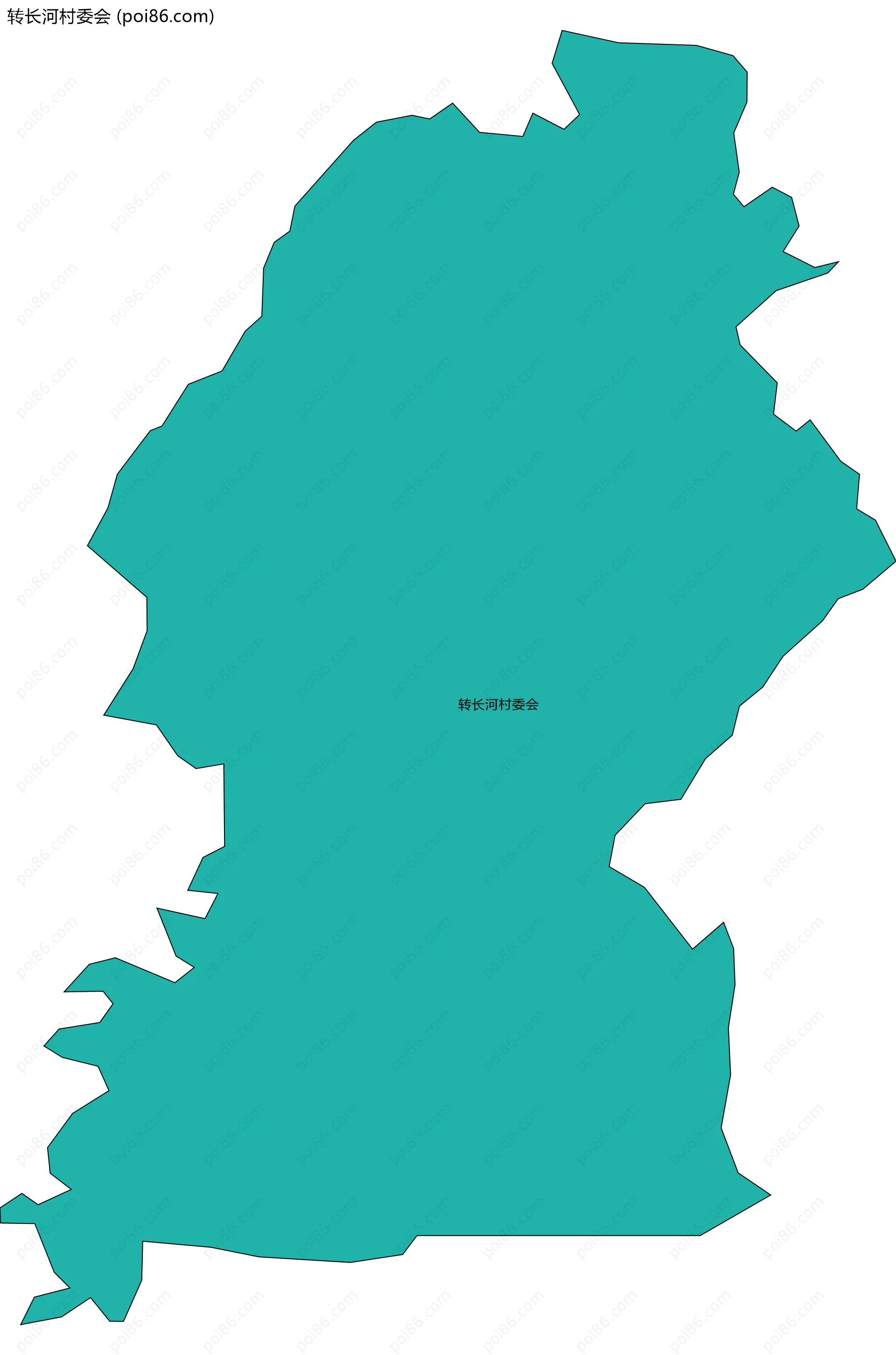 转长河村委会边界地图