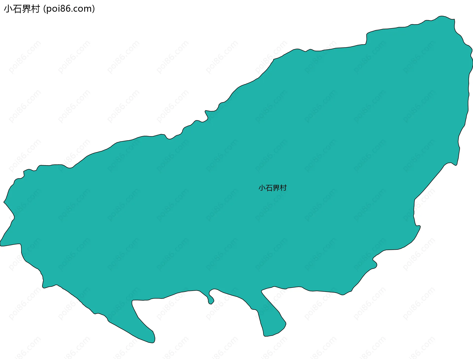小石界村边界地图