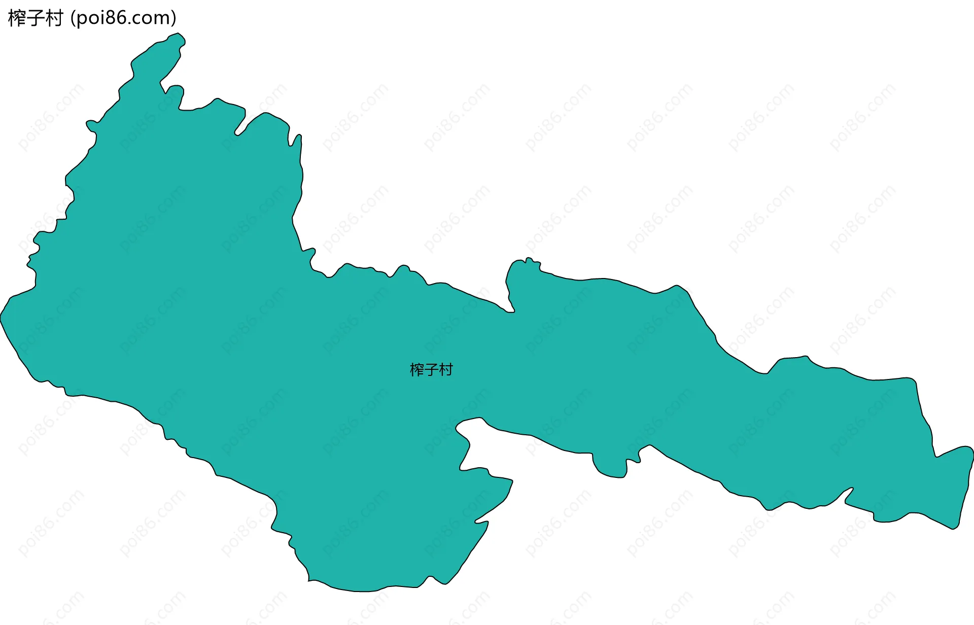 榨子村边界地图