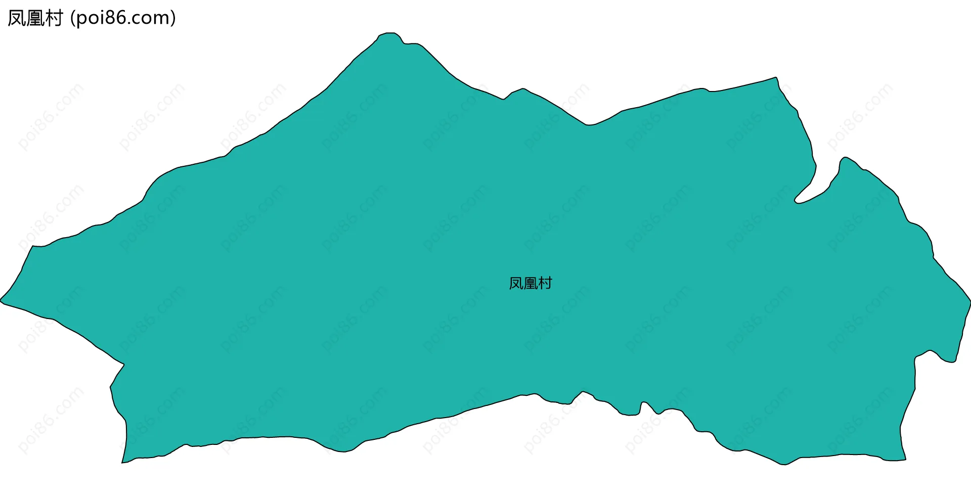 凤凰村边界地图