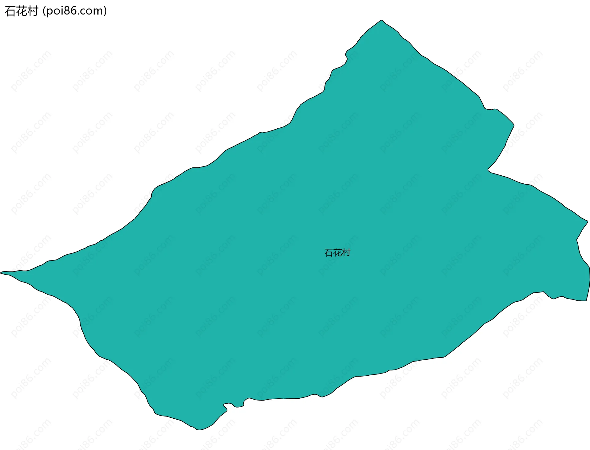 石花村边界地图