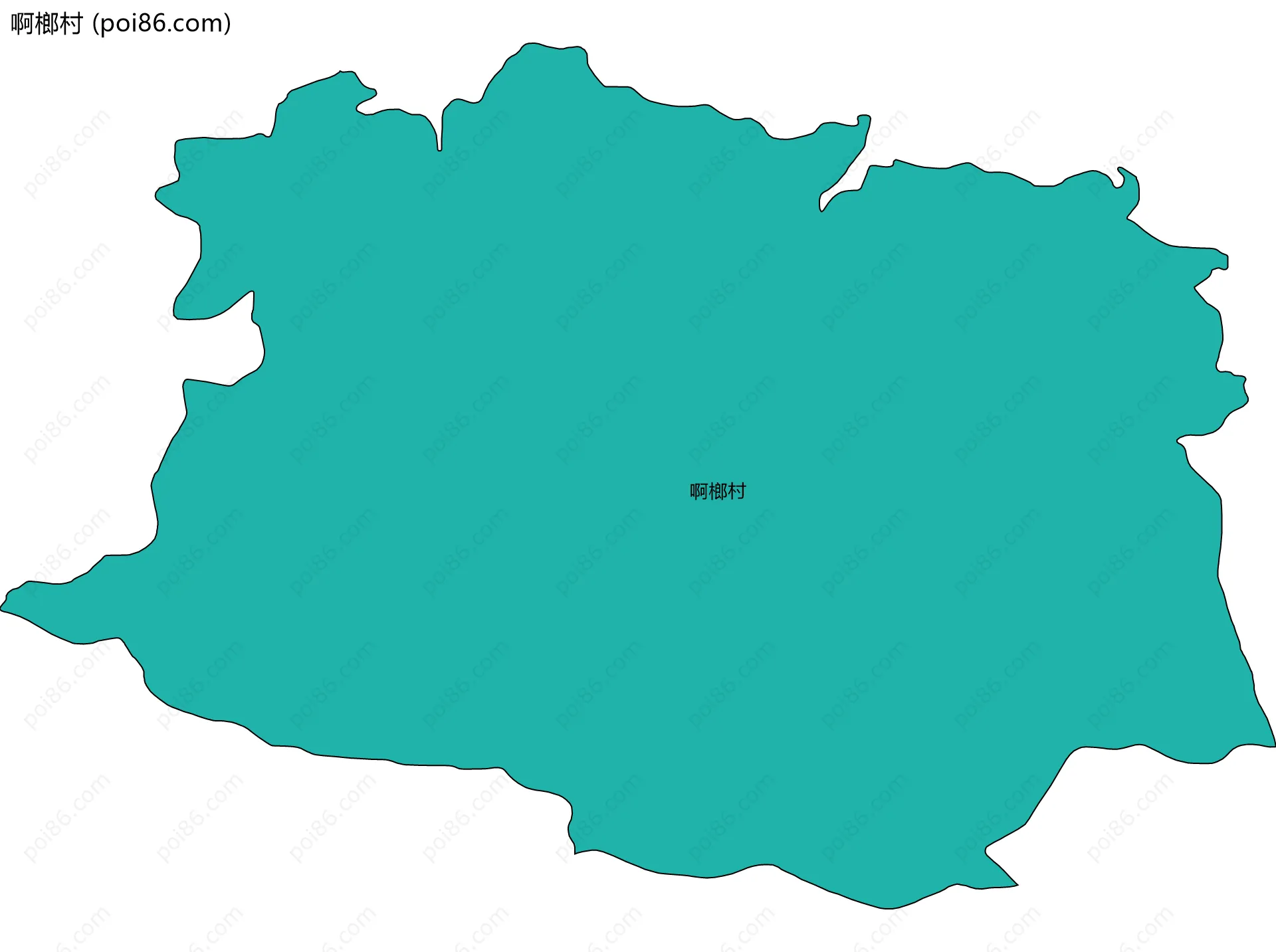 啊榔村边界地图