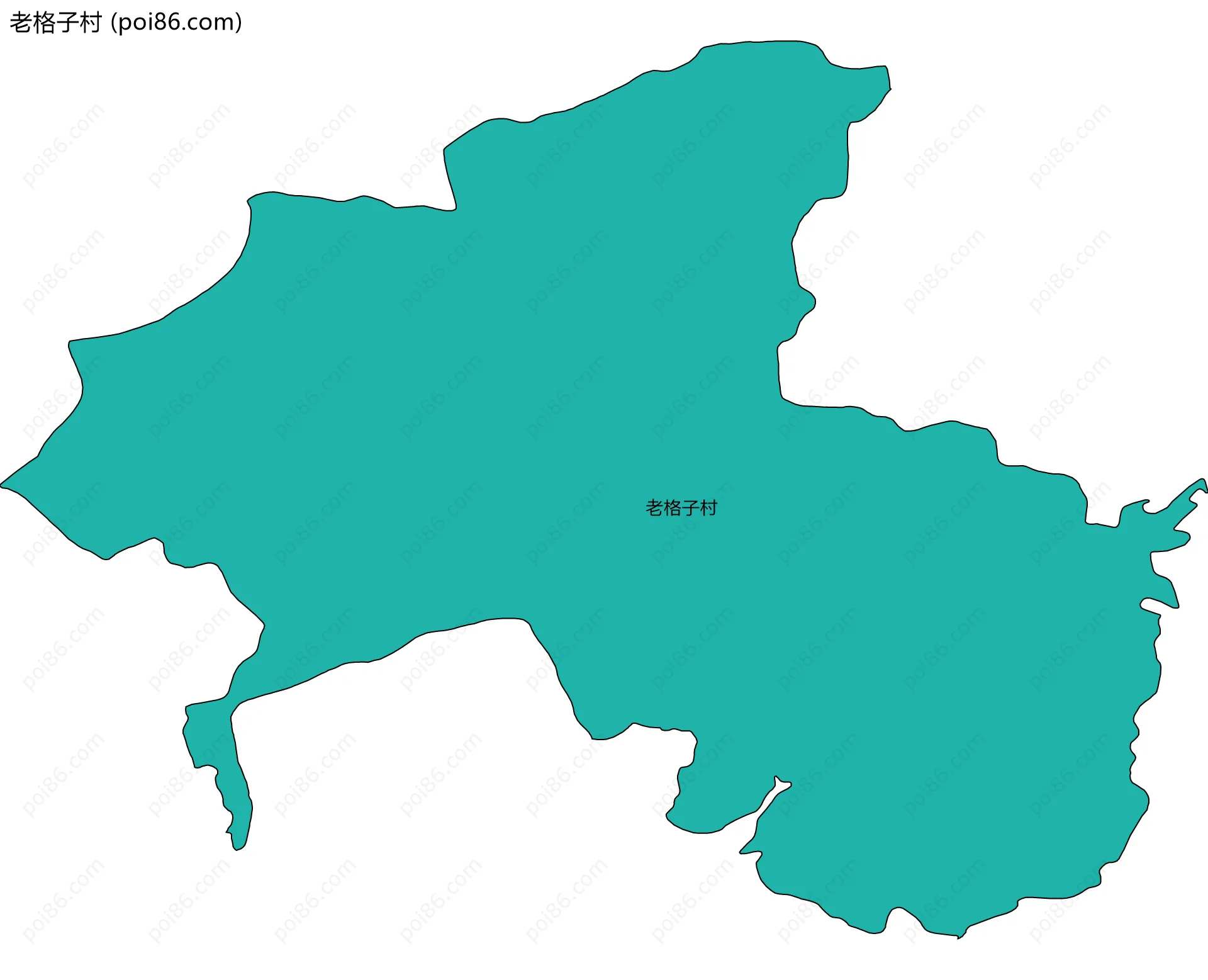 老格子村边界地图