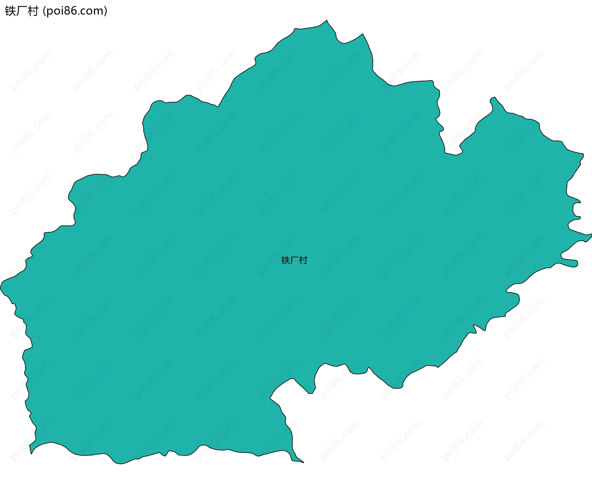 铁厂村边界地图
