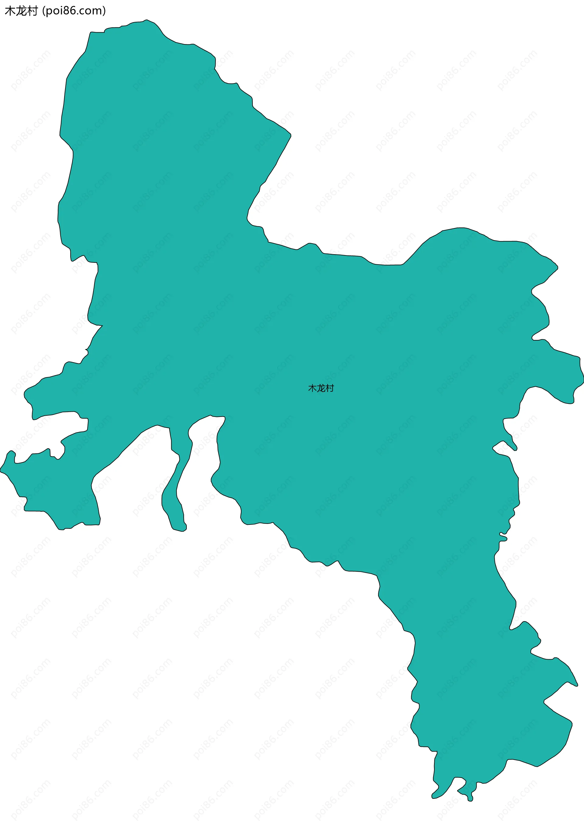 木龙村边界地图