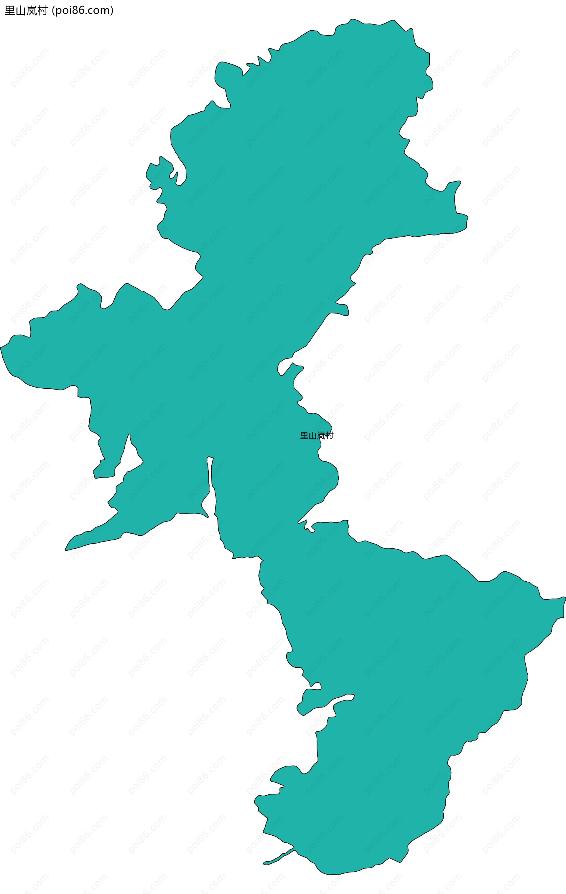 里山岚村边界地图