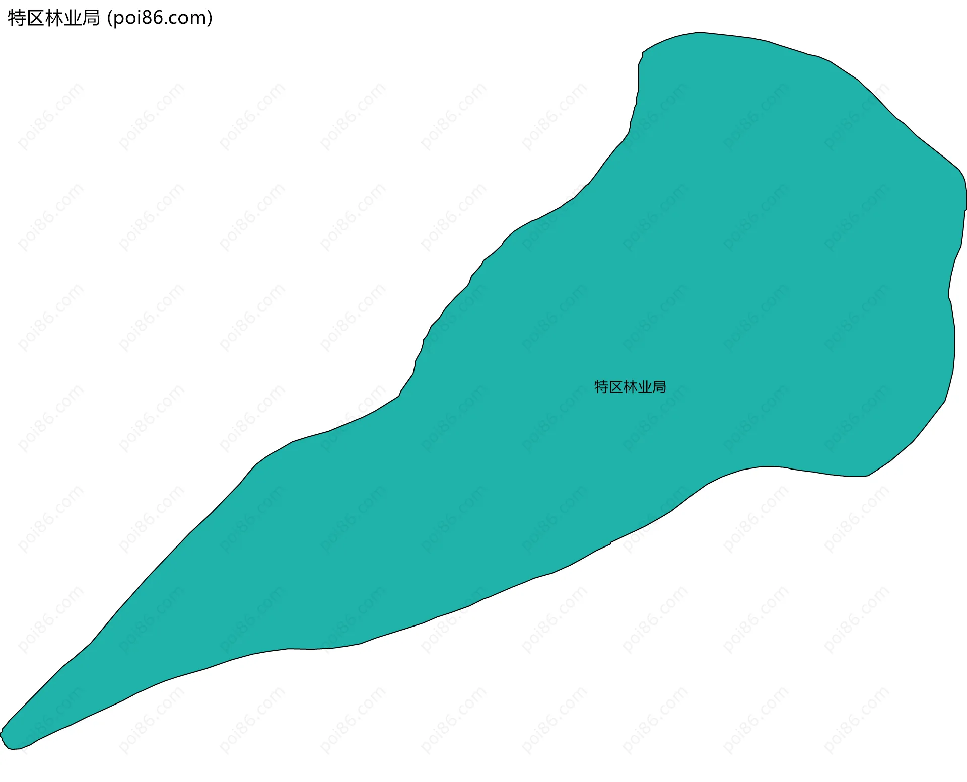 特区林业局边界地图