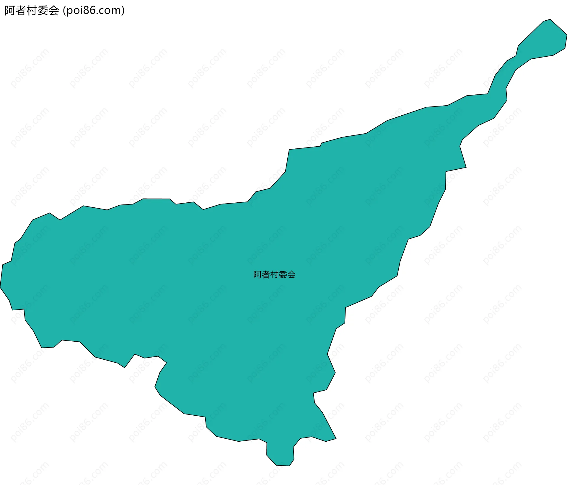 阿者村委会边界地图