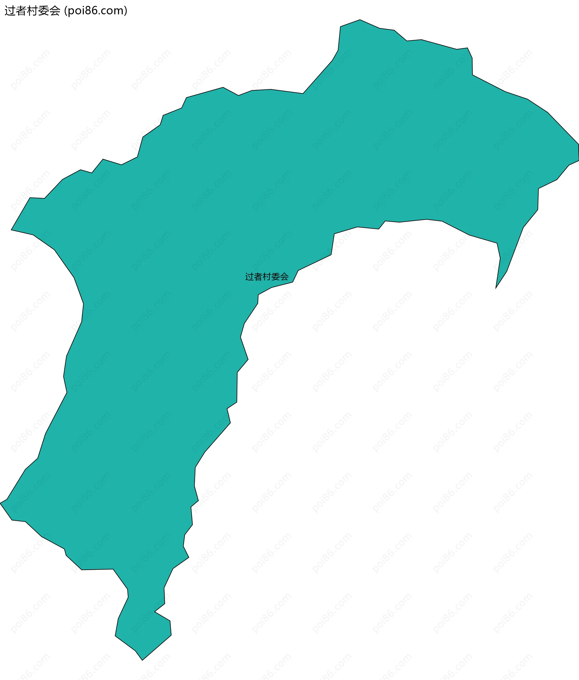 过者村委会边界地图