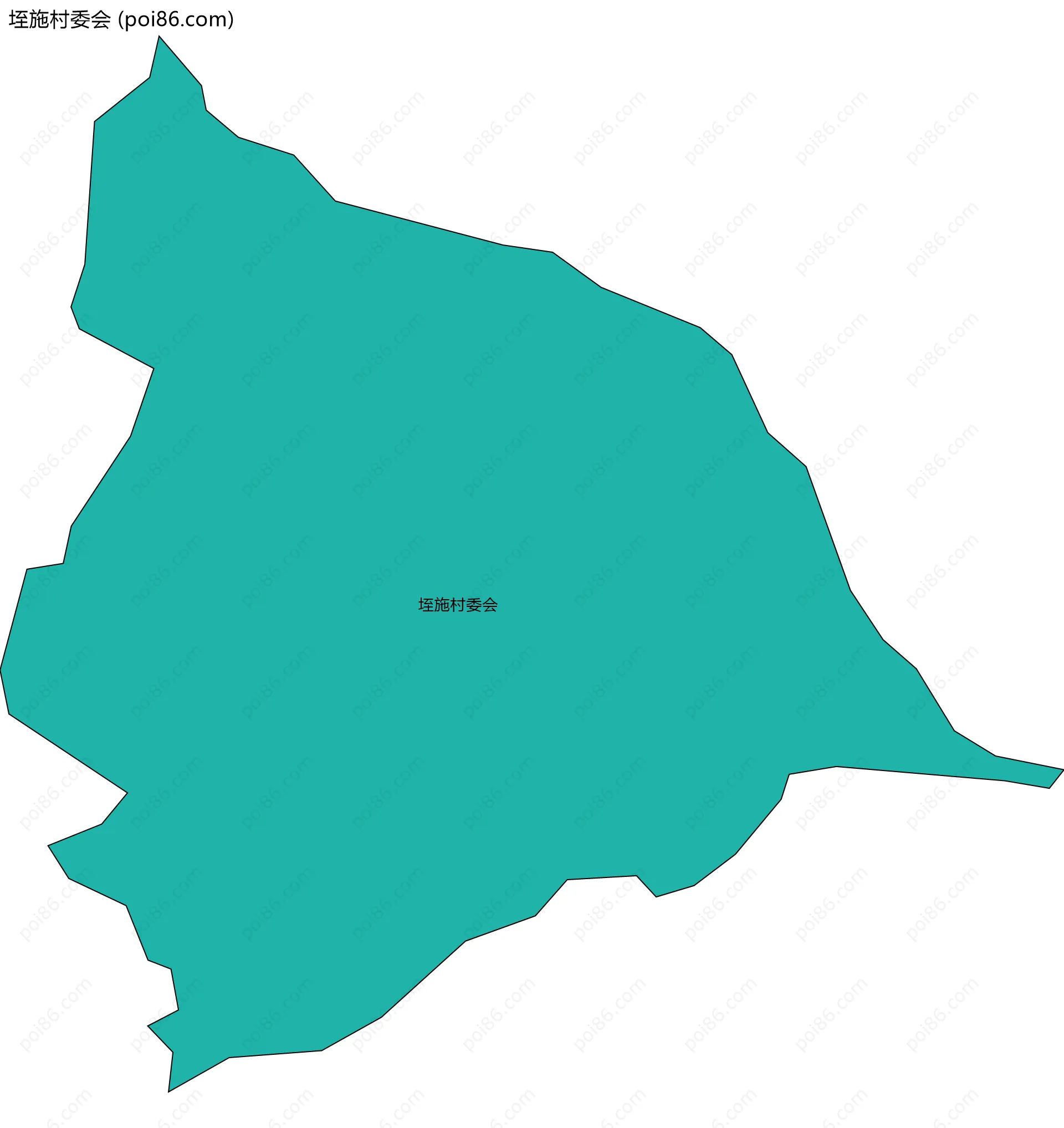 垤施村委会边界地图