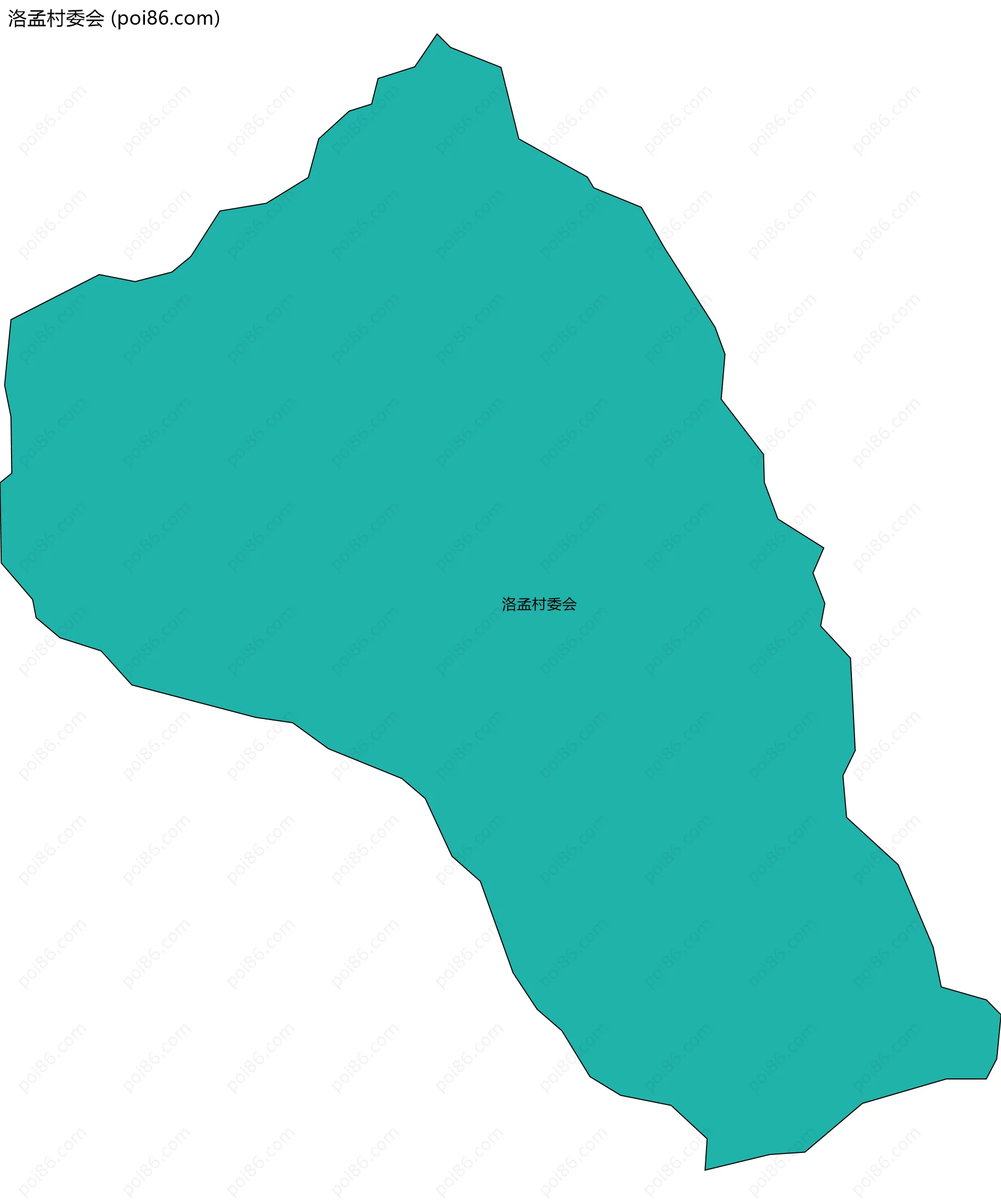 洛孟村委会边界地图