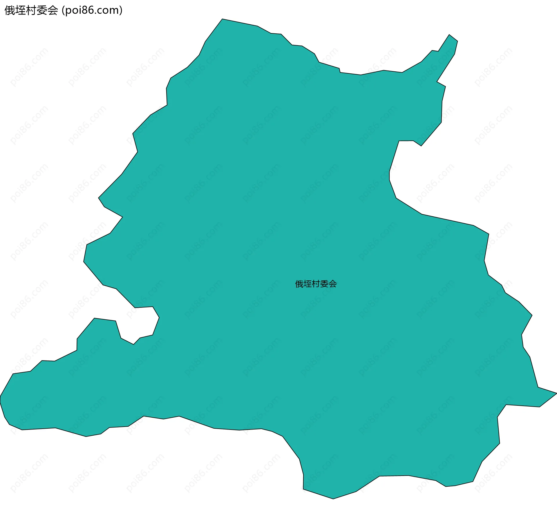 俄垤村委会边界地图