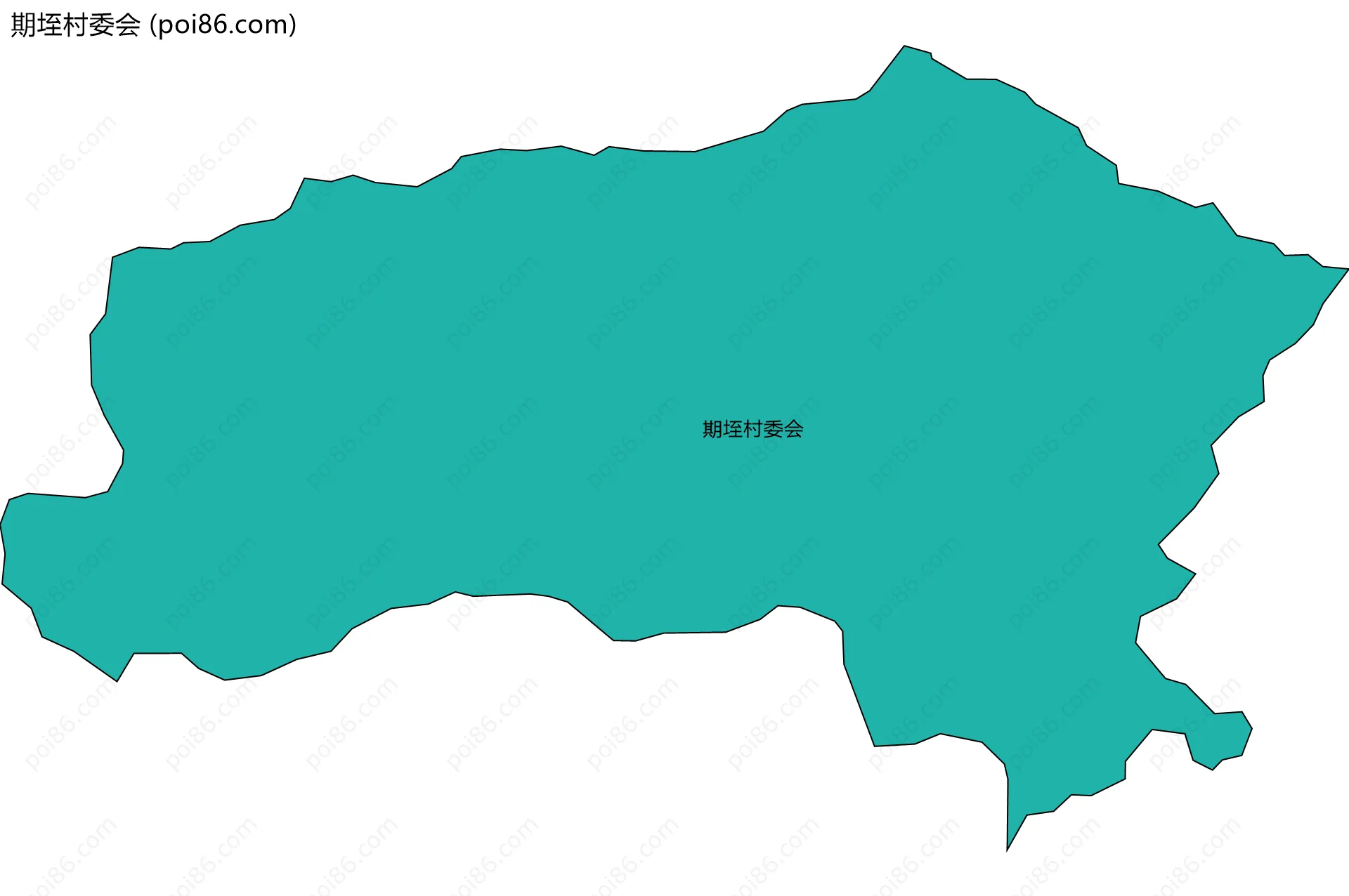 期垤村委会边界地图