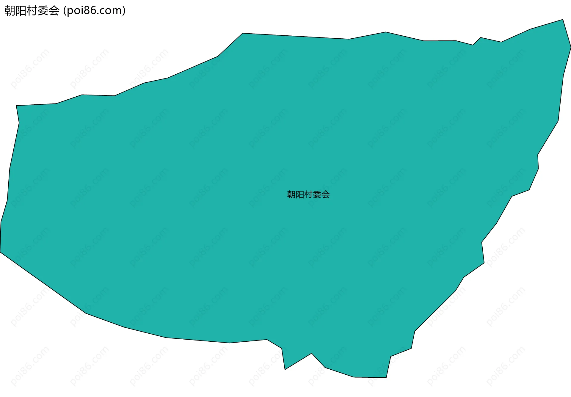 朝阳村委会边界地图