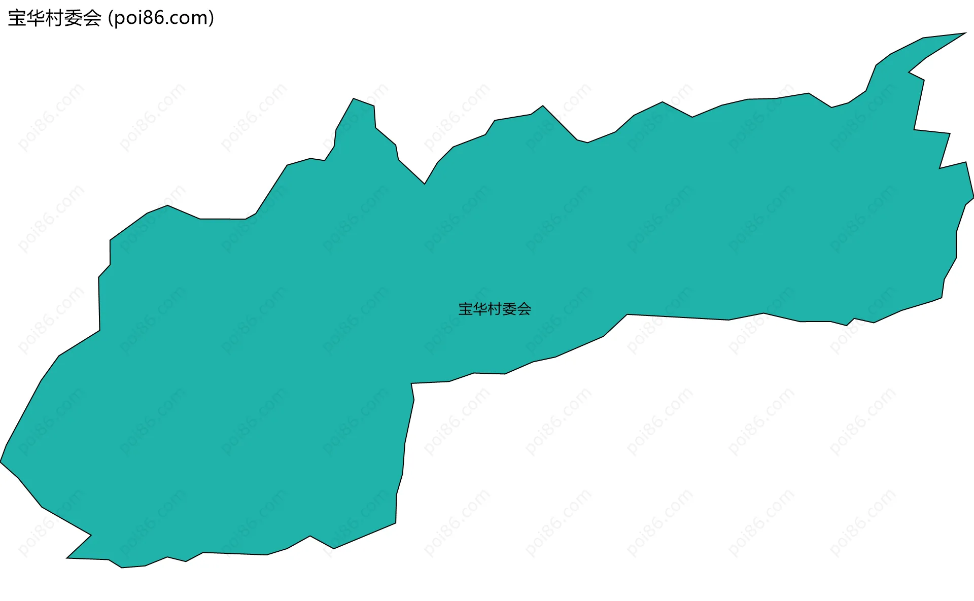 宝华村委会边界地图
