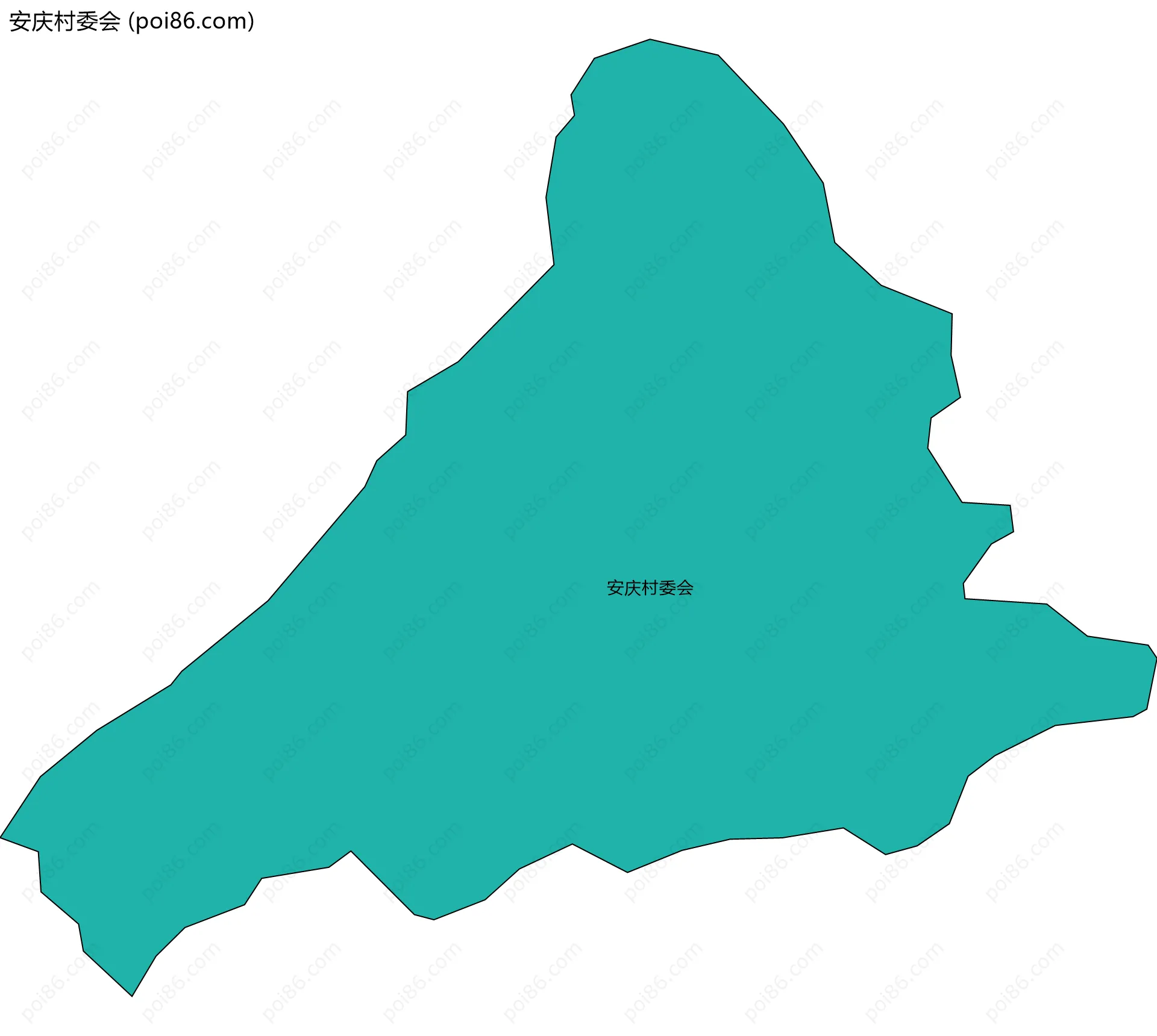 安庆村委会边界地图