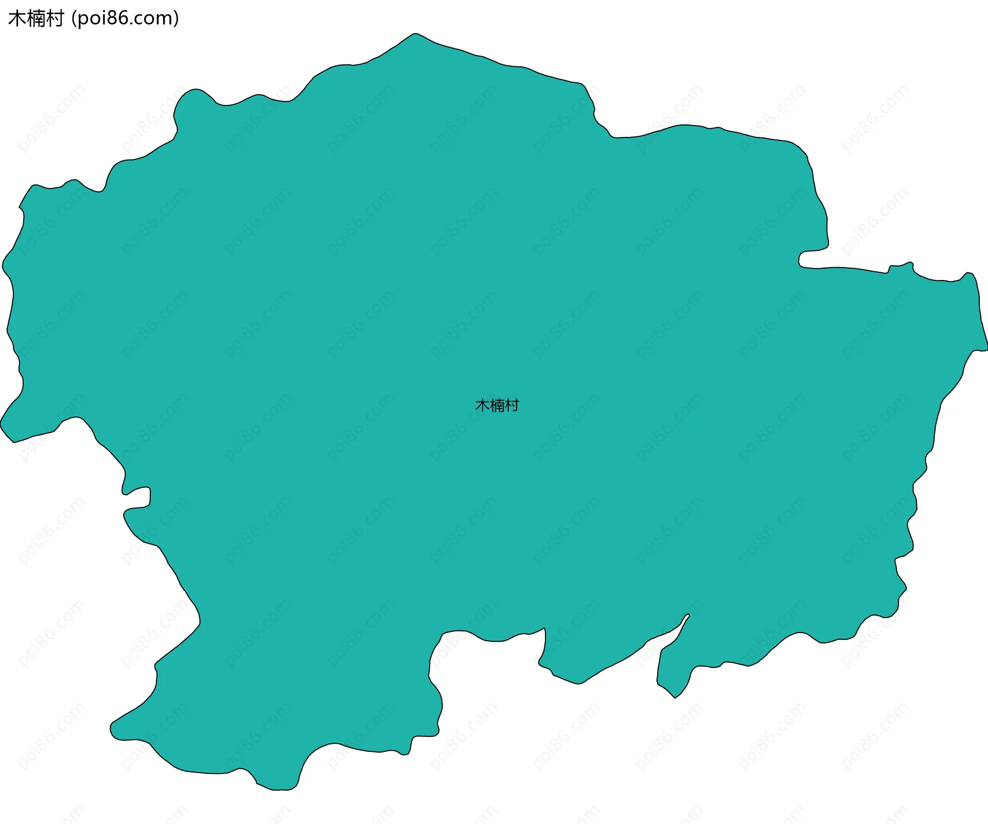 木楠村边界地图