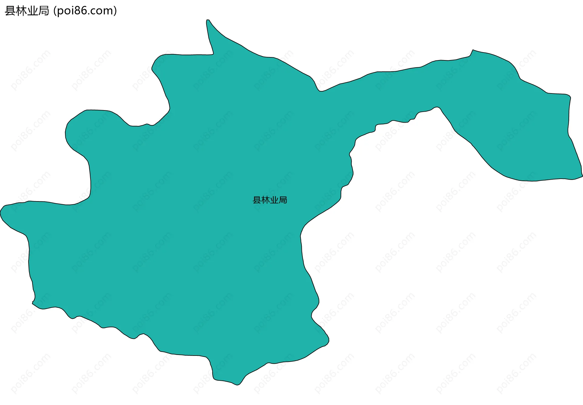 县林业局边界地图