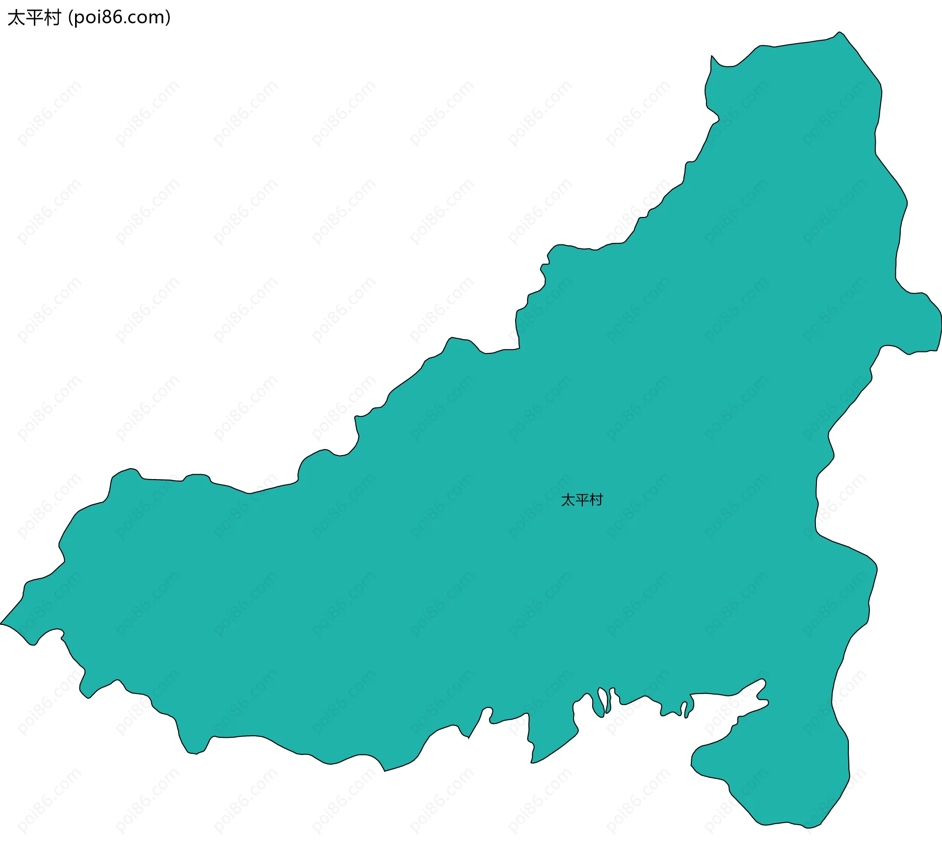 太平村边界地图