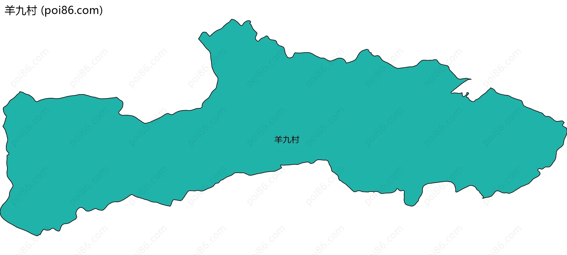 羊九村边界地图