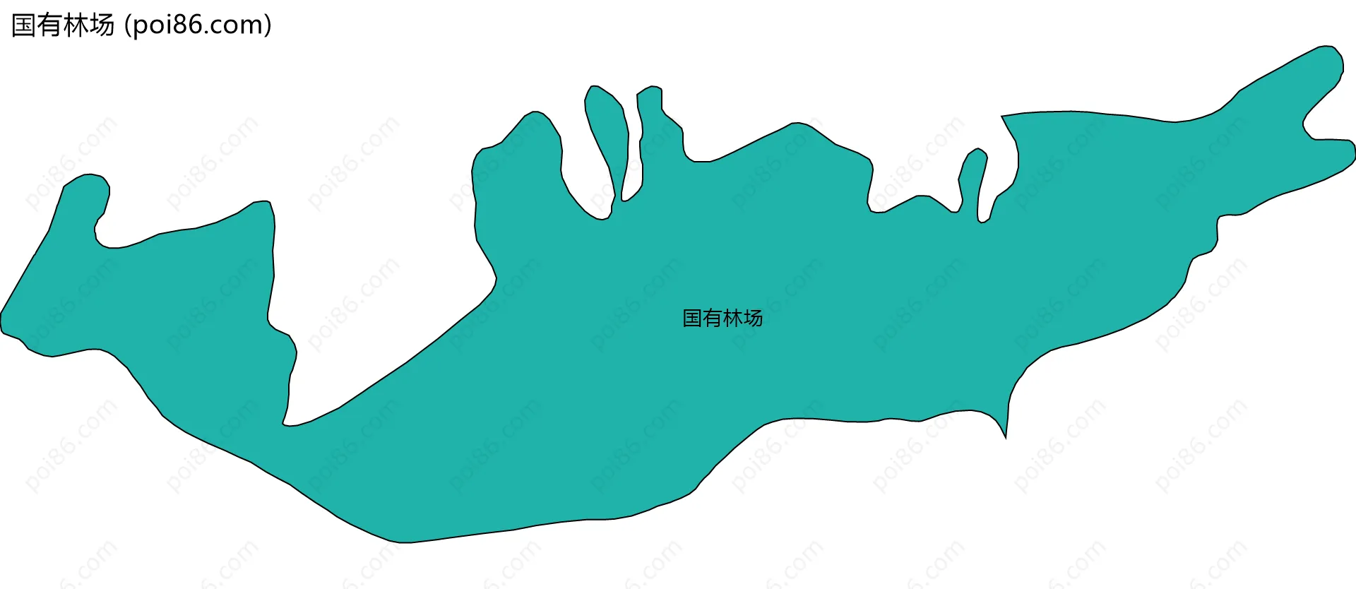 国有林场边界地图