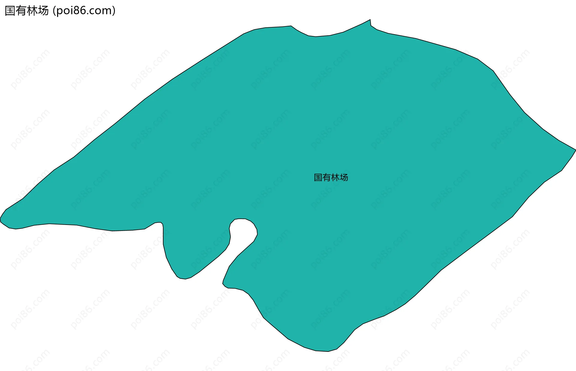 国有林场边界地图