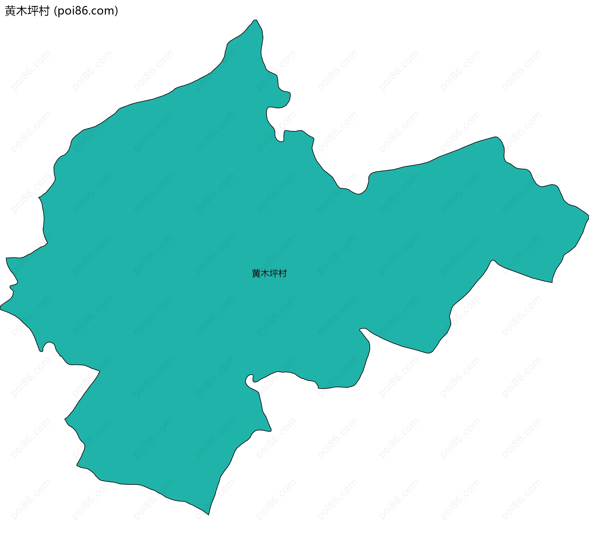 黄木坪村边界地图