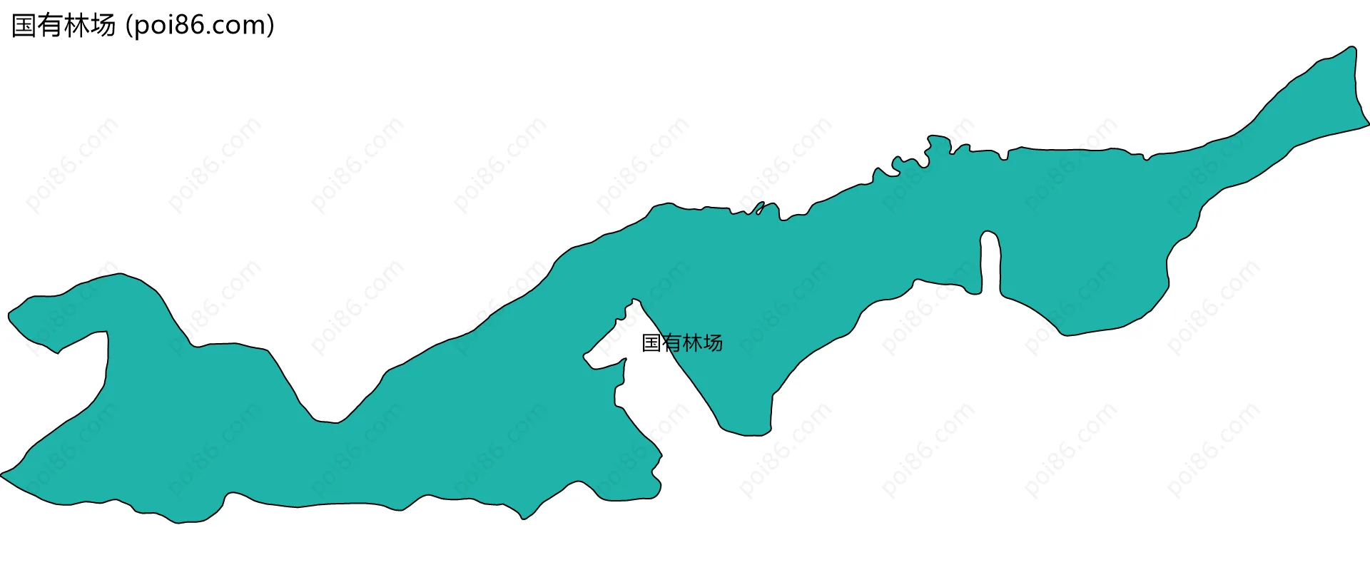 国有林场边界地图