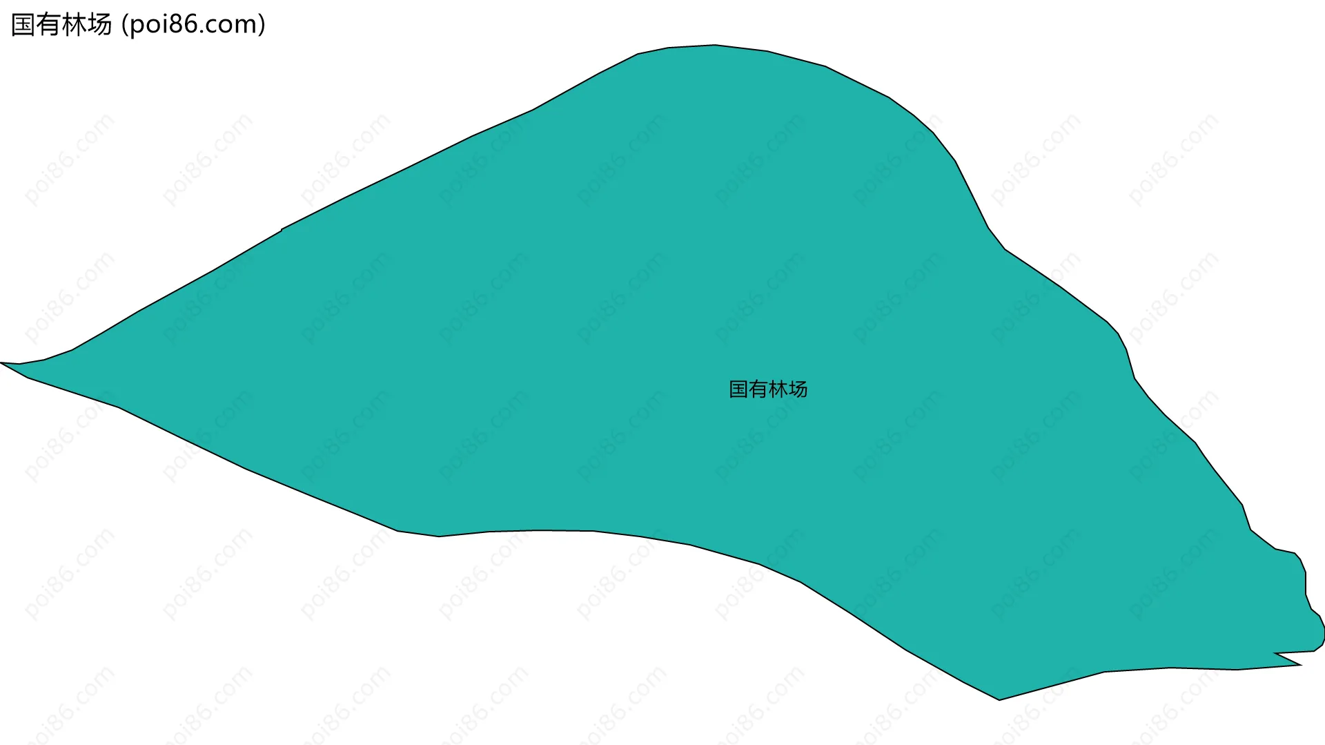 国有林场边界地图