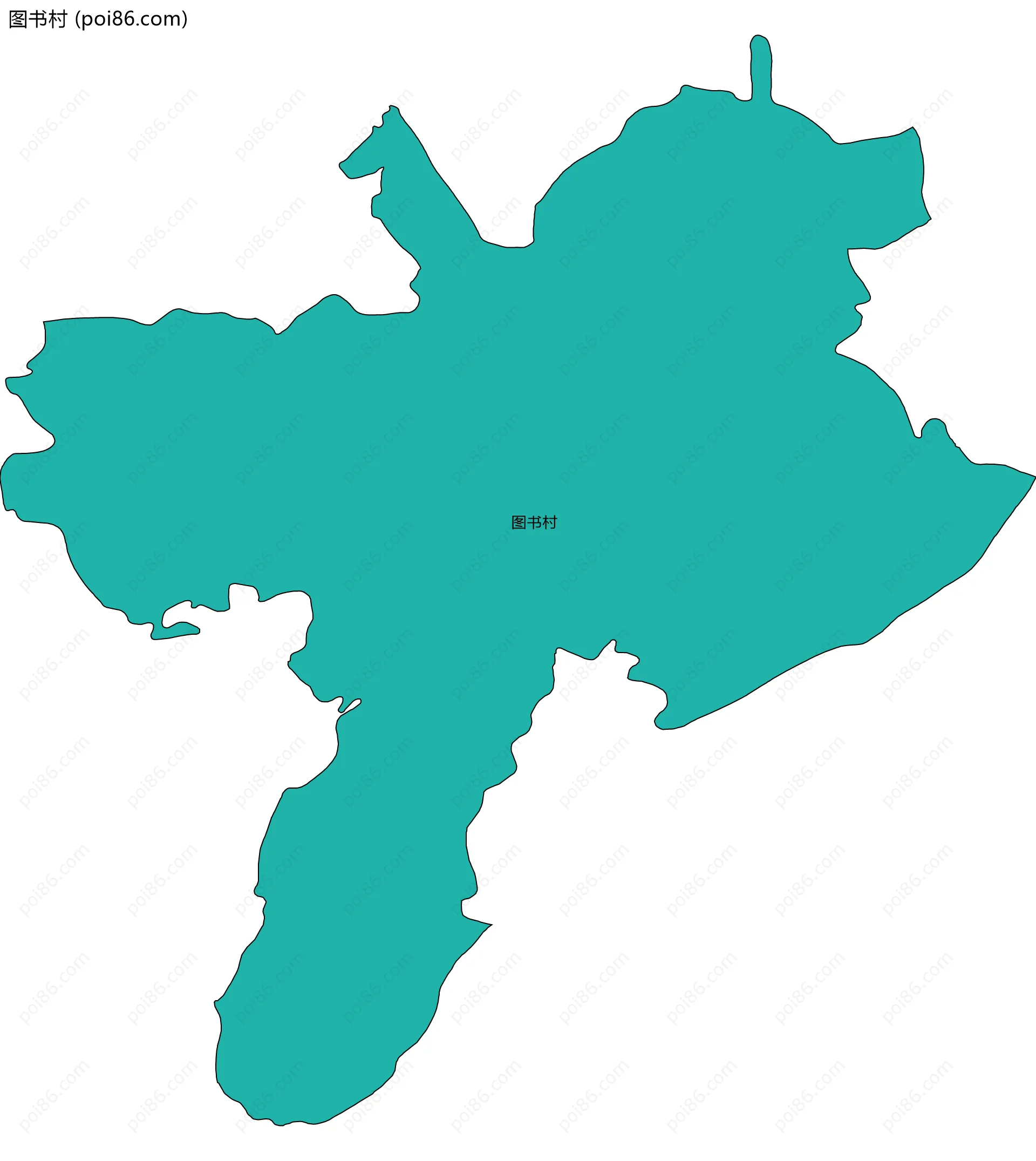 图书村边界地图