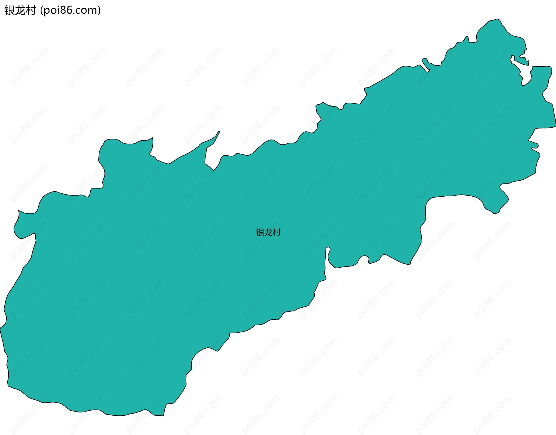 银龙村边界地图
